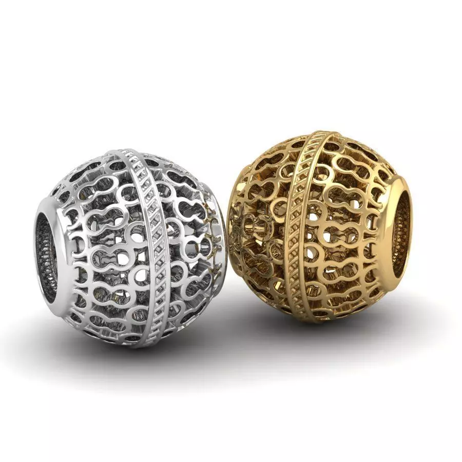 hollow bead charm for 3D print 3D print model_0