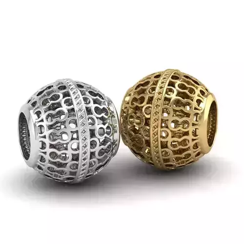 hollow bead charm for 3D print 3D print model