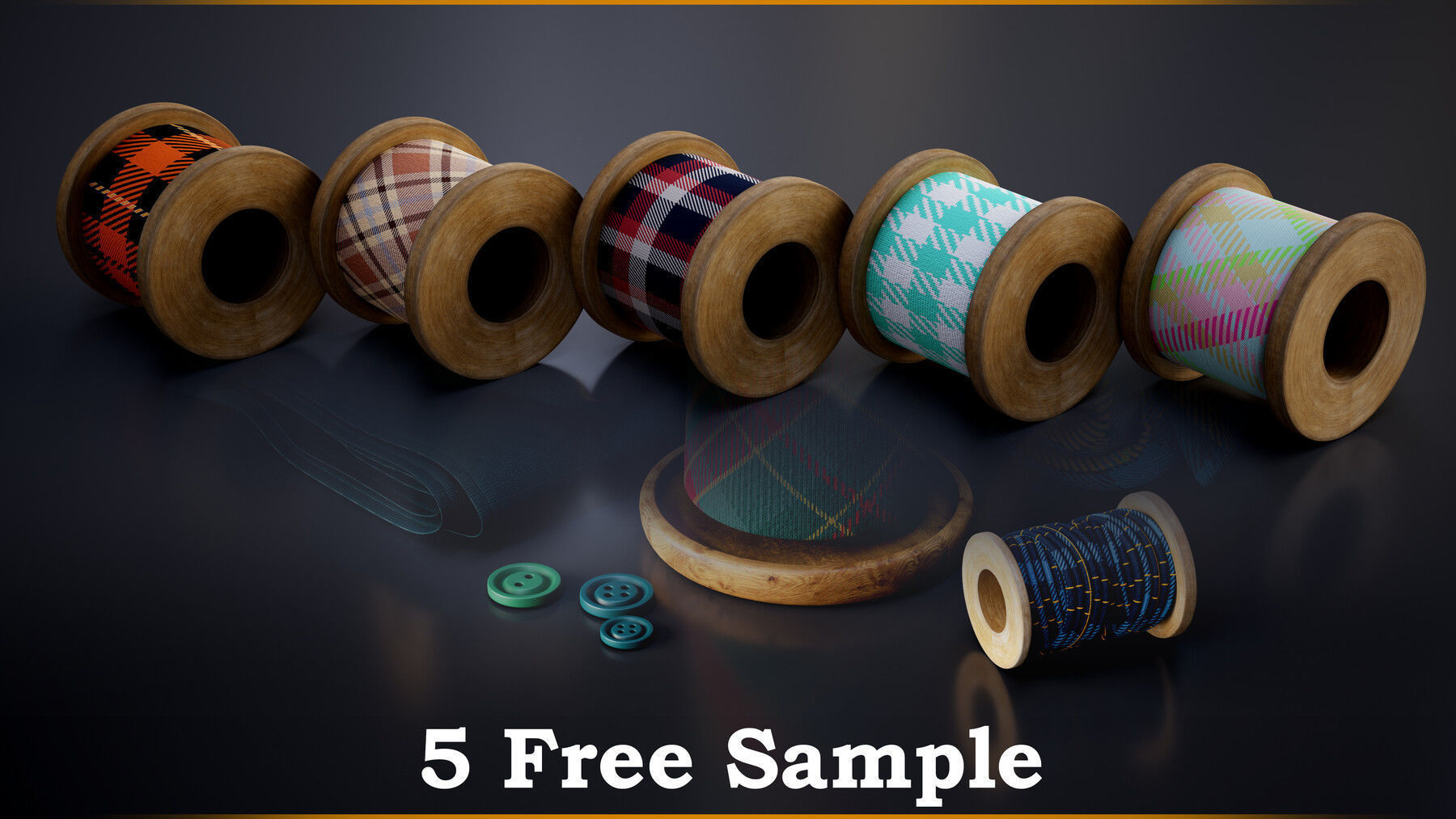 50 Tartan Fabric Material -Sbsar -Tutorial Vol-7 Texture_8