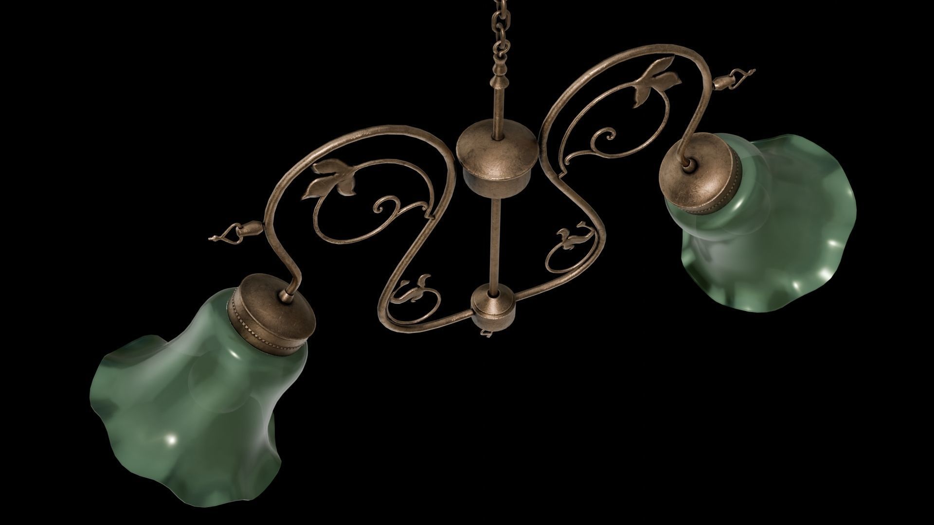 Vintage chandelier 3D model_9