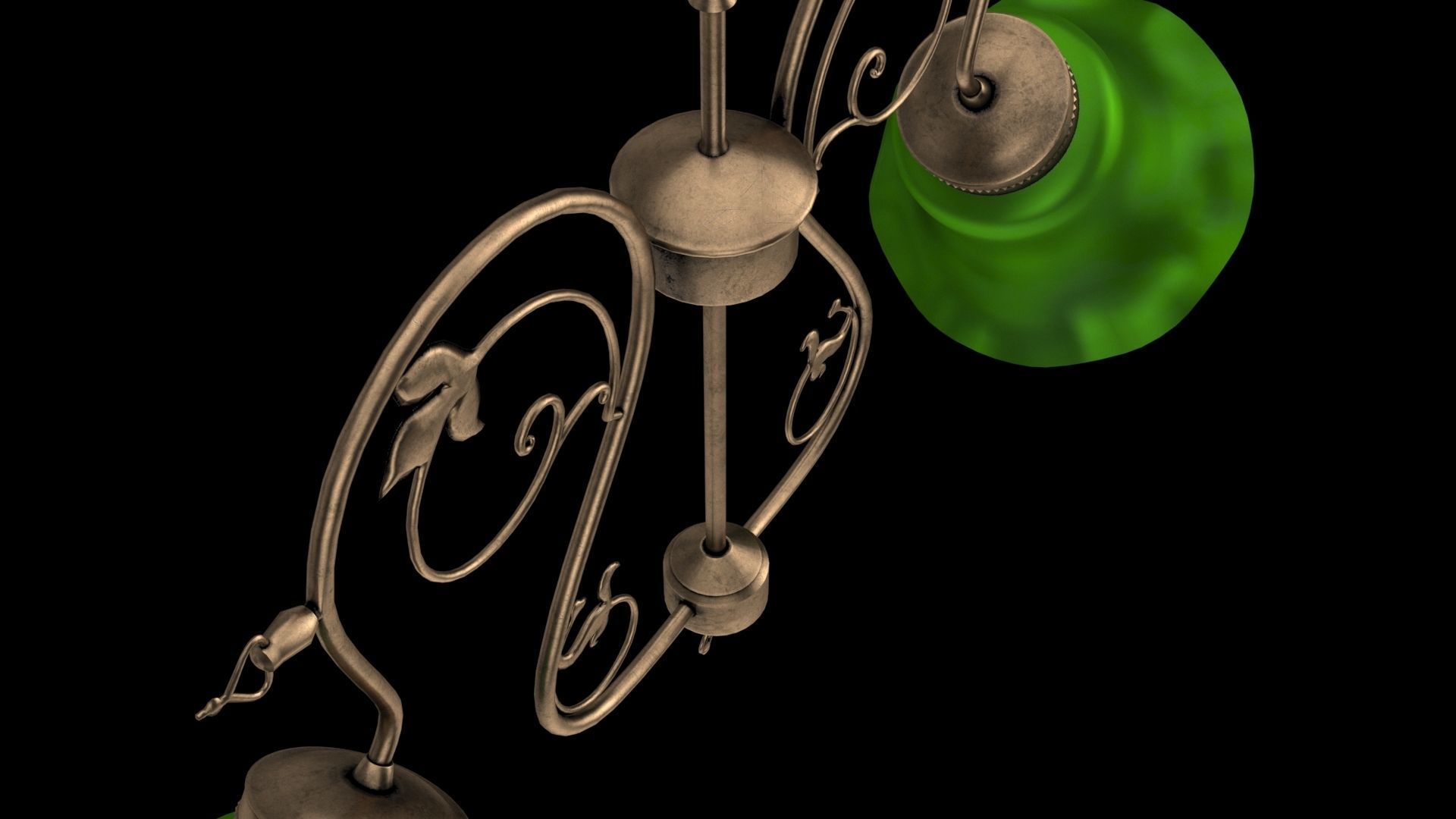 Vintage chandelier 3D model_13