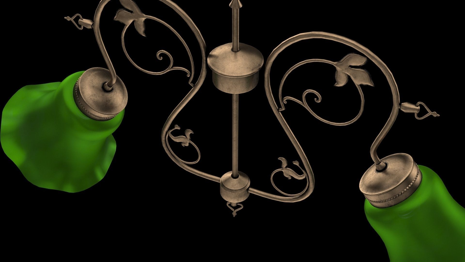 Vintage chandelier 3D model_16