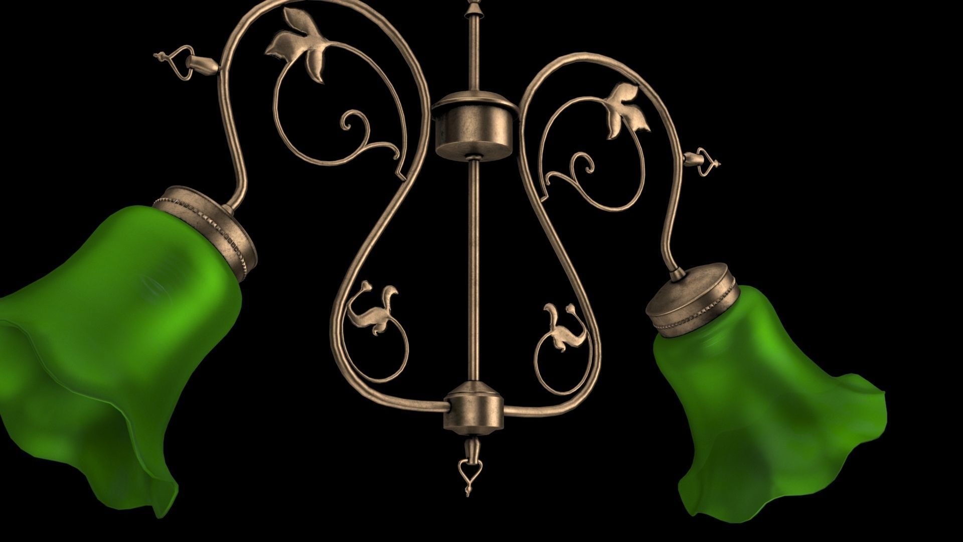 Vintage chandelier 3D model_15