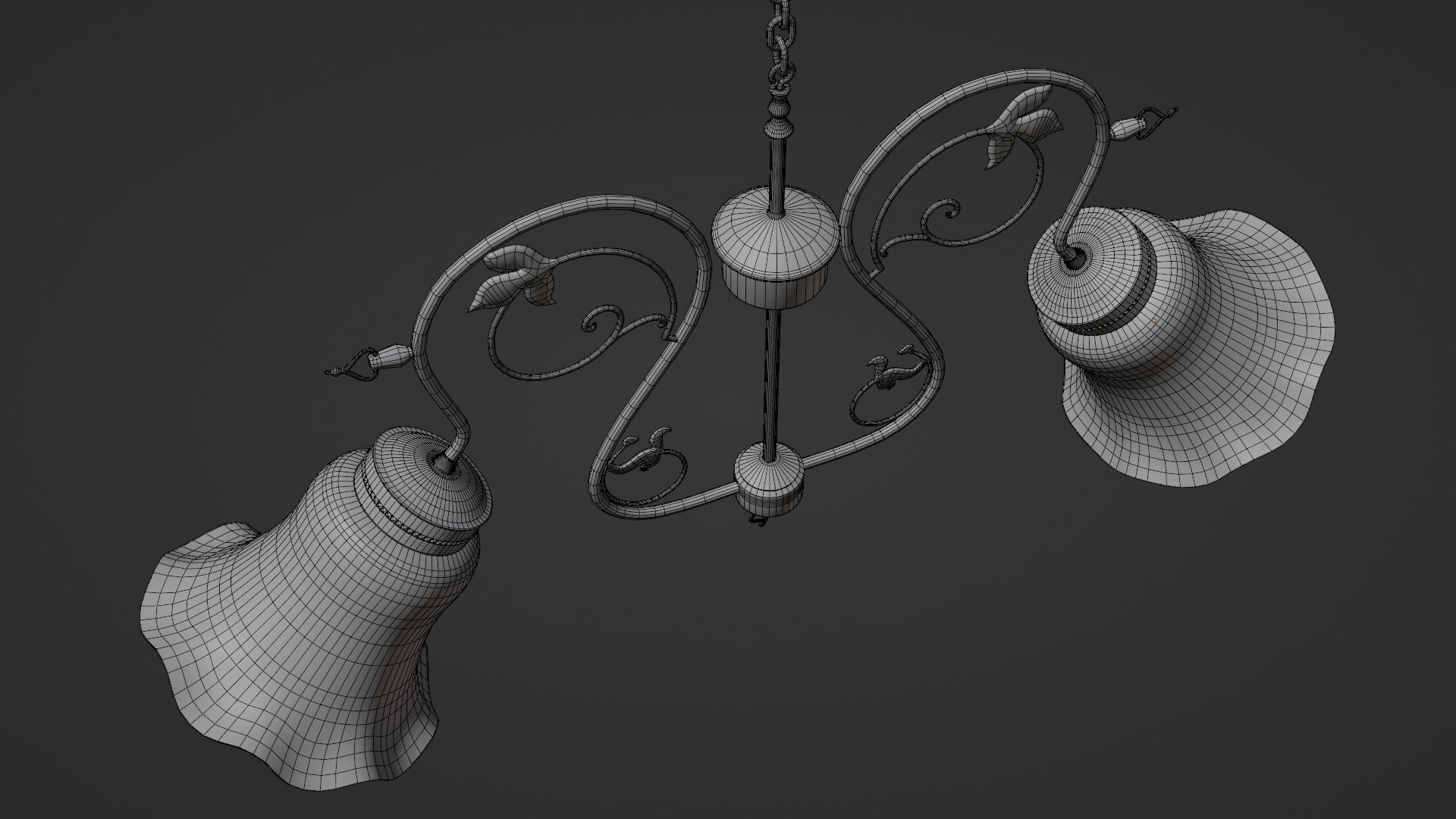 Vintage chandelier 3D model_25