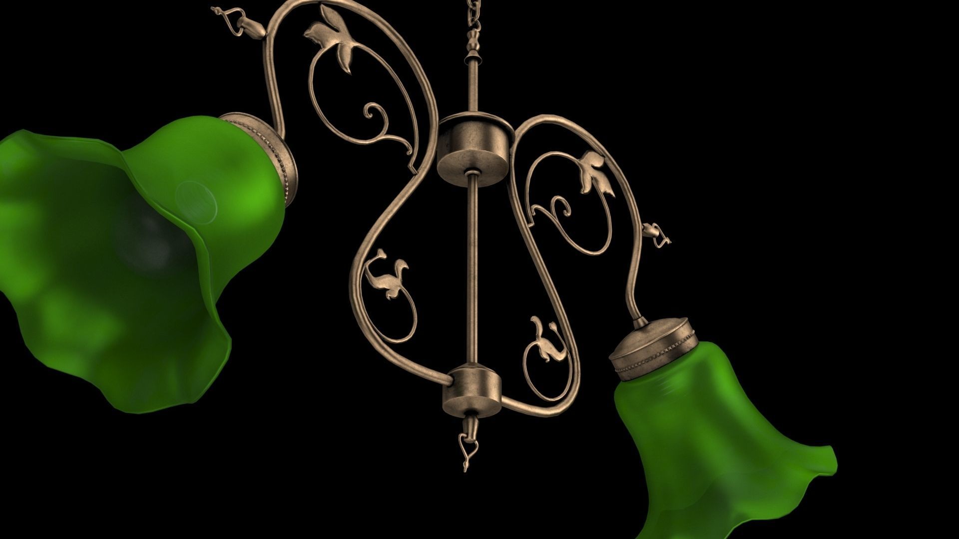 Vintage chandelier 3D model_18