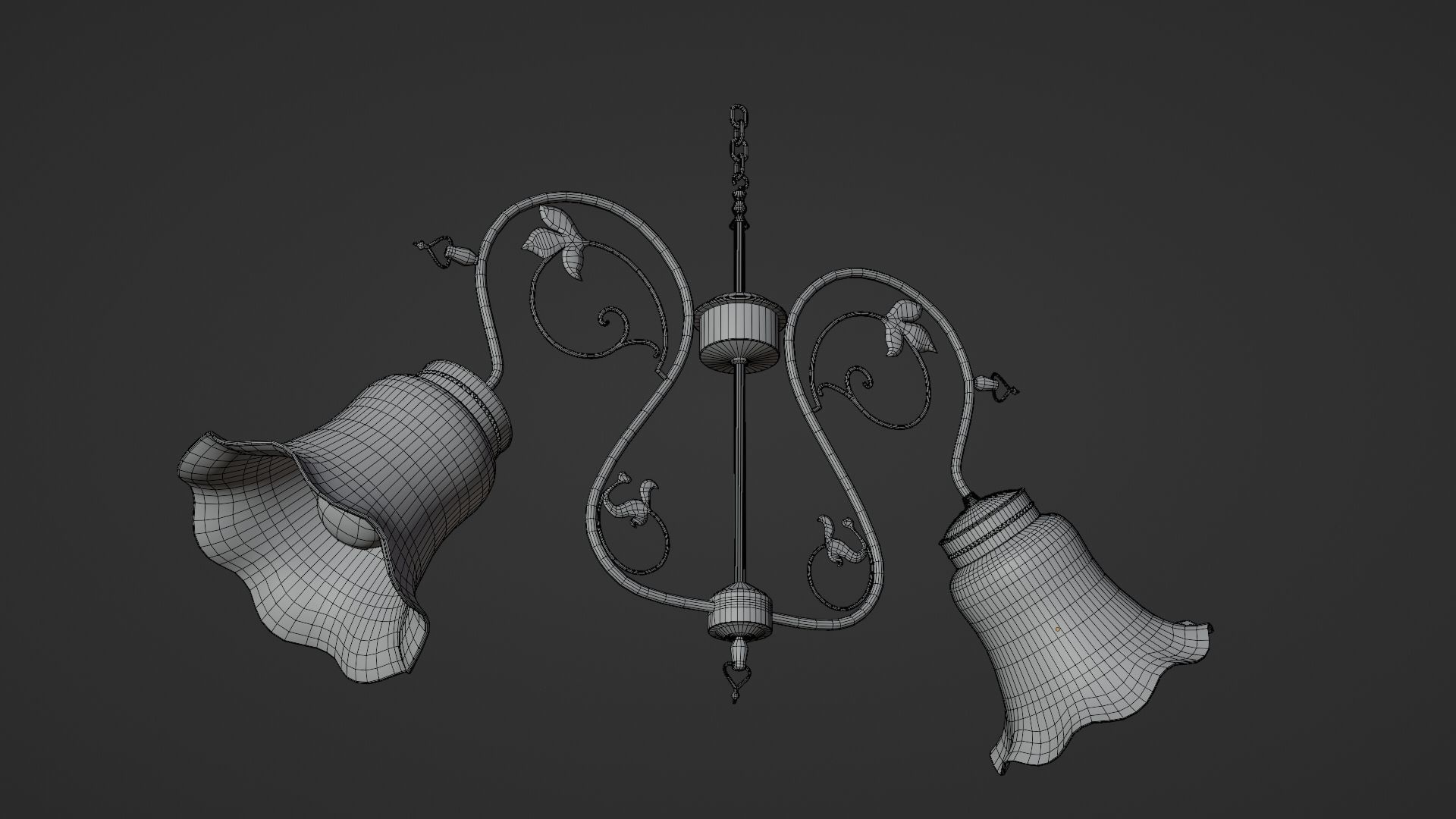 Vintage chandelier 3D model_27