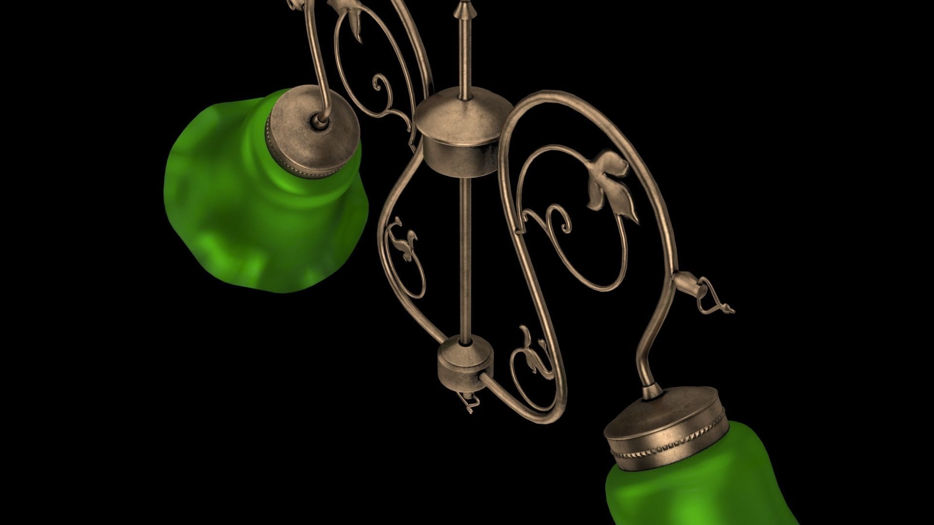 Vintage chandelier 3D model_8
