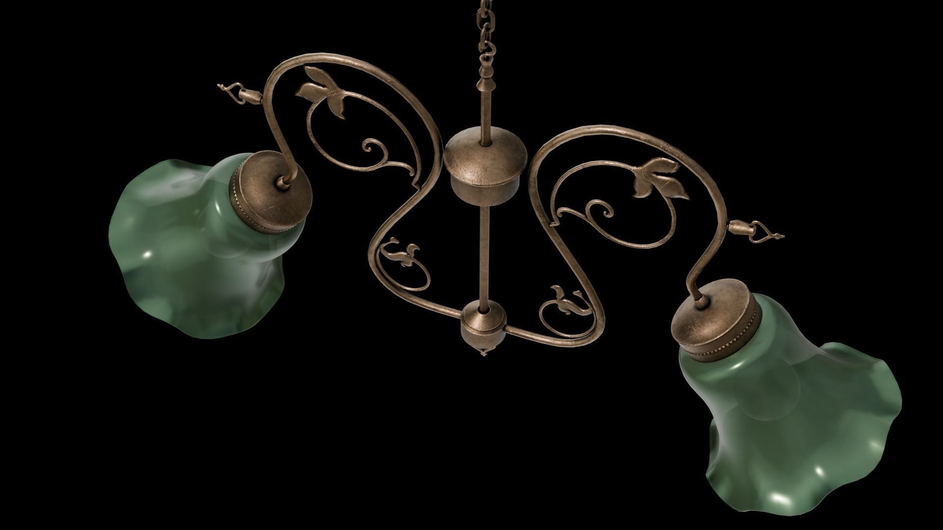 Vintage chandelier 3D model_7