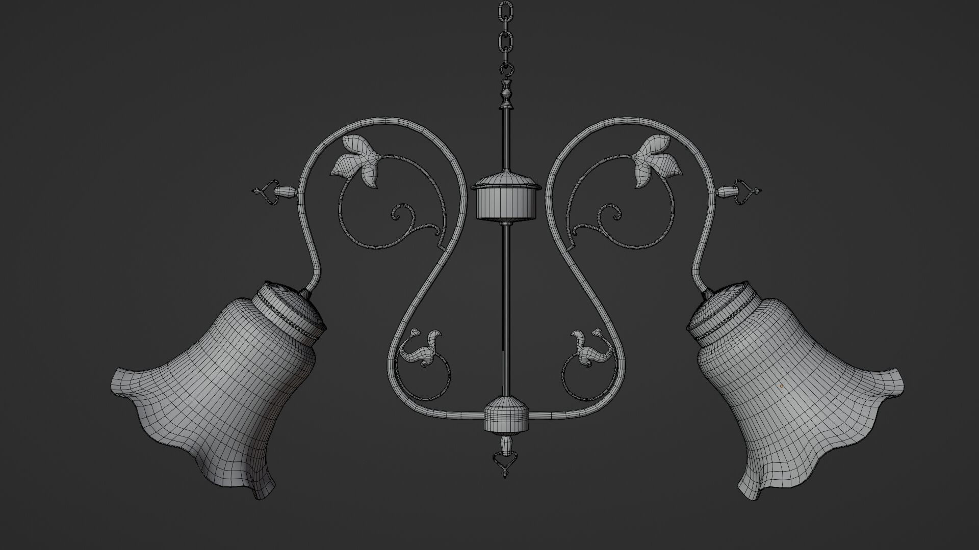Vintage chandelier 3D model_21