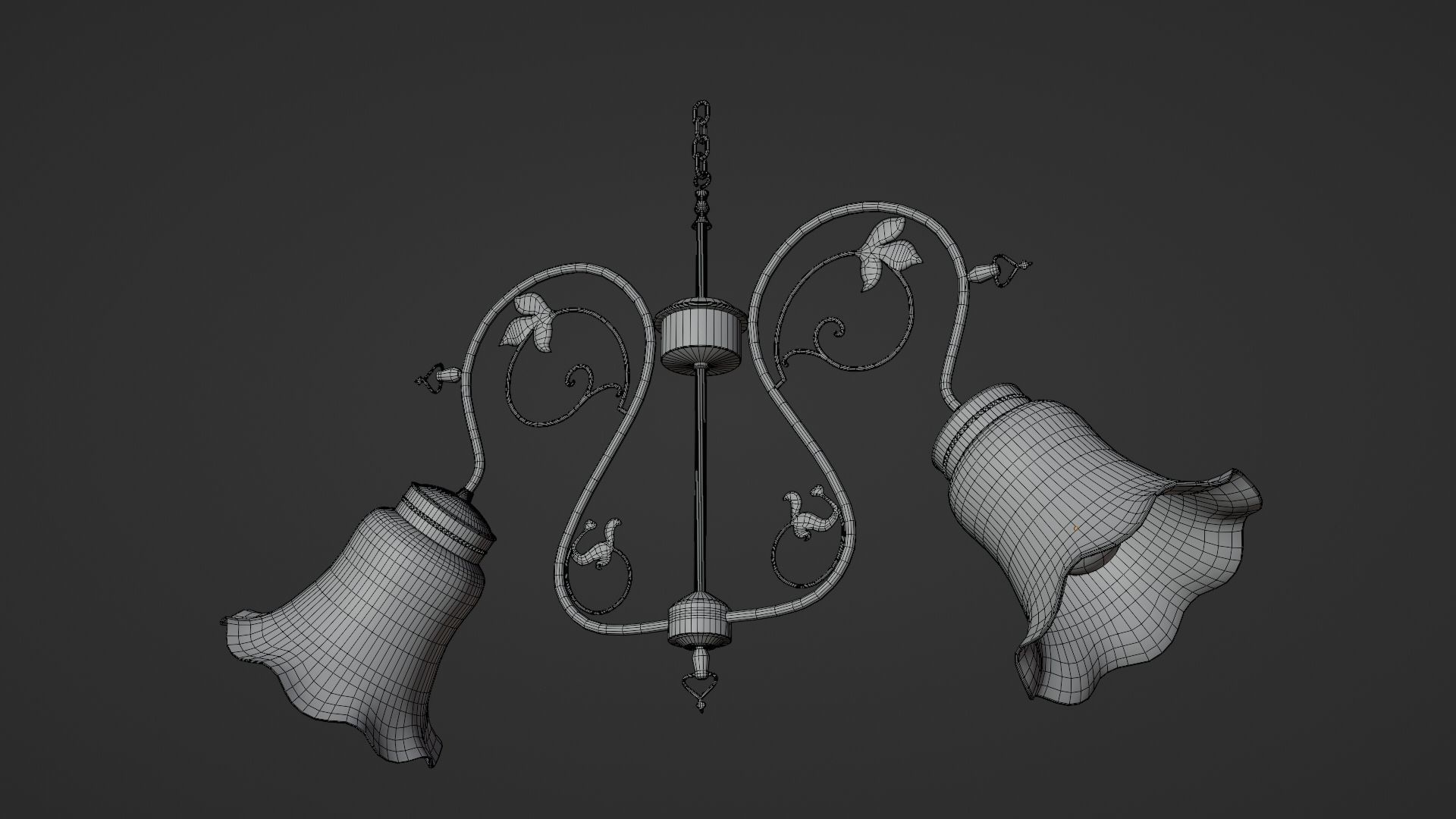 Vintage chandelier 3D model_26