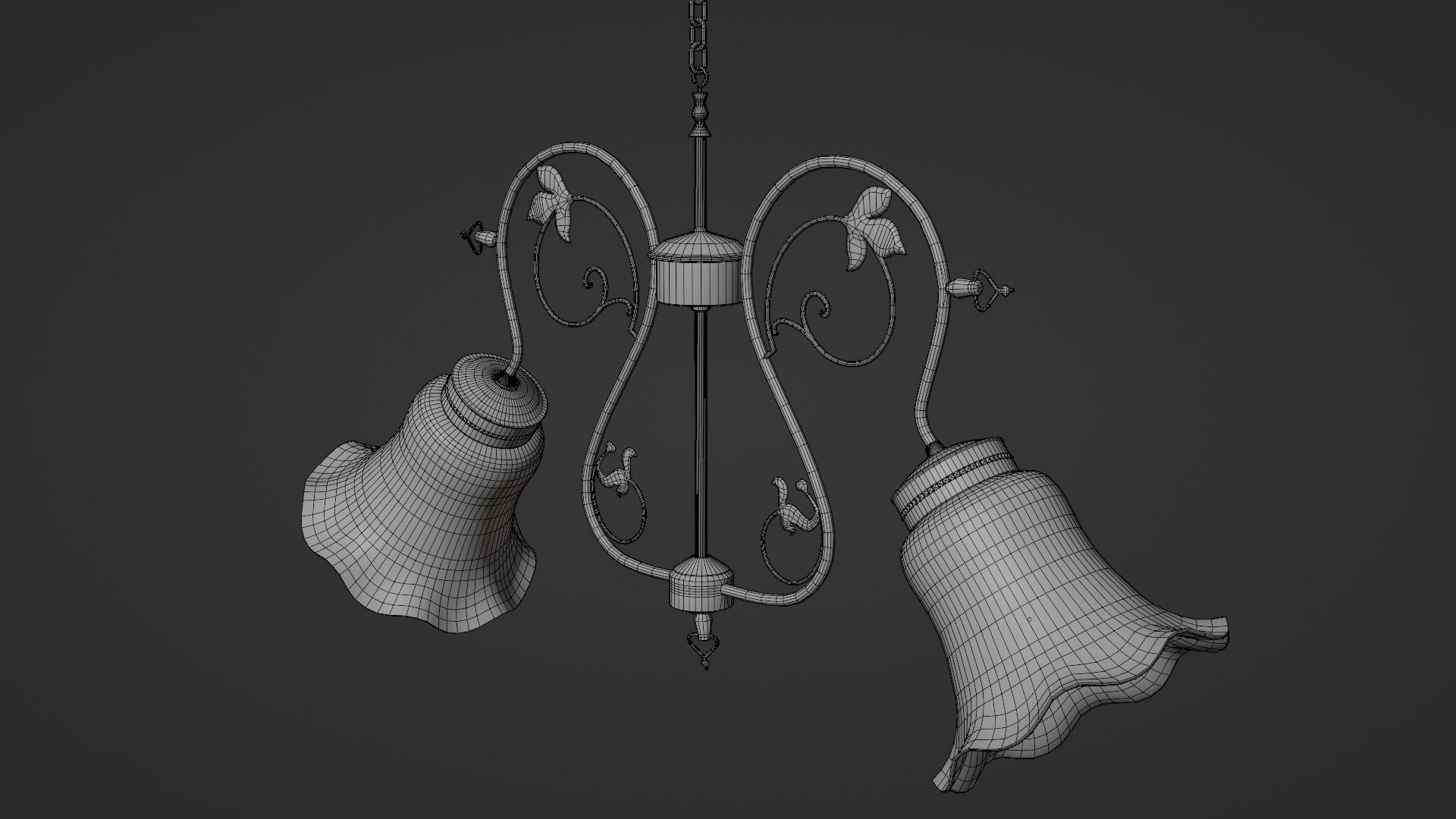 Vintage chandelier 3D model_20