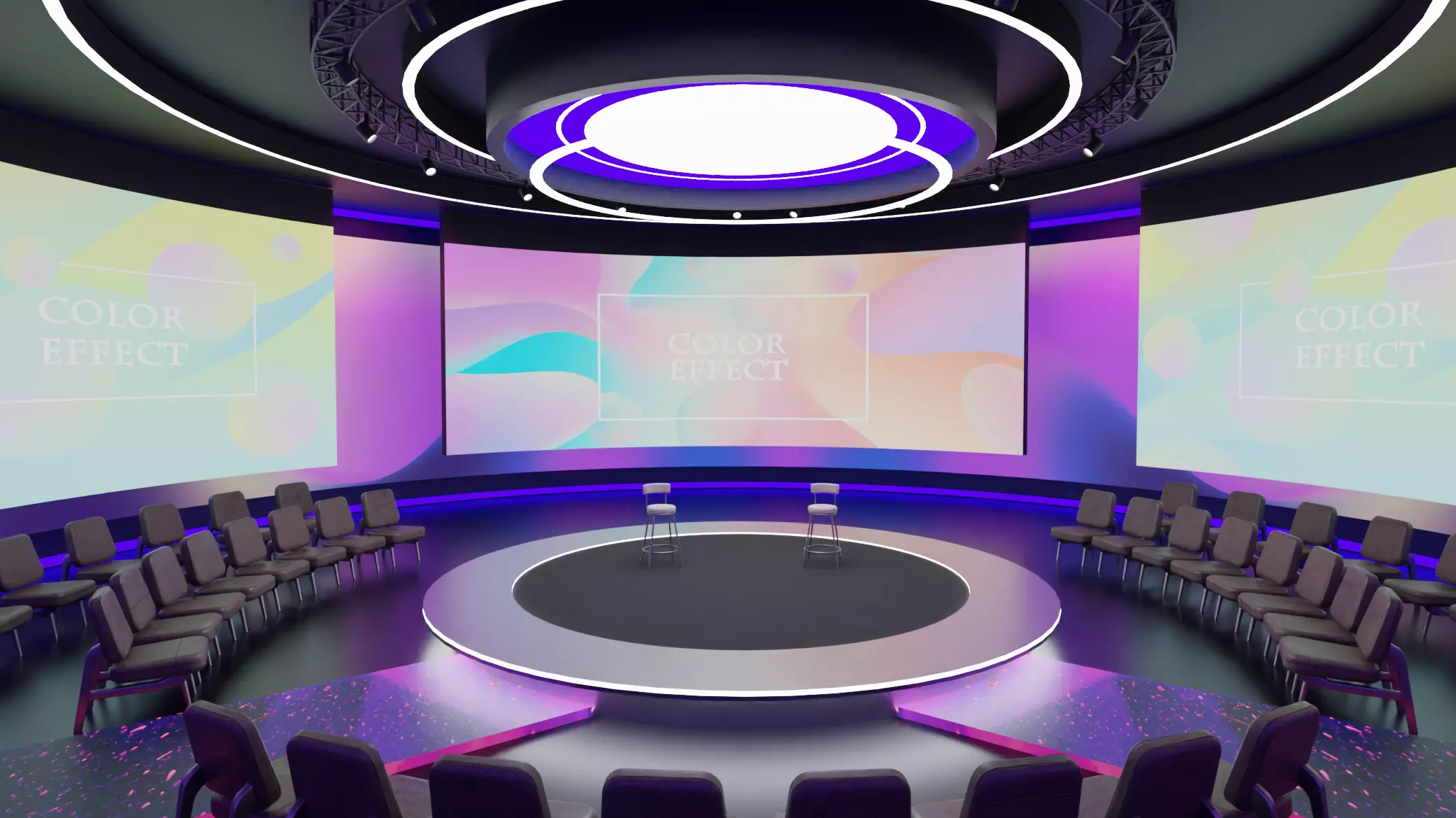 Night Talk Forum Boardroom 3D model
