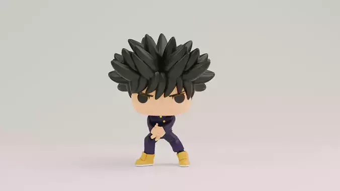 Megumi Fushiguro funko pop from jujutsu kaisen 3D print model