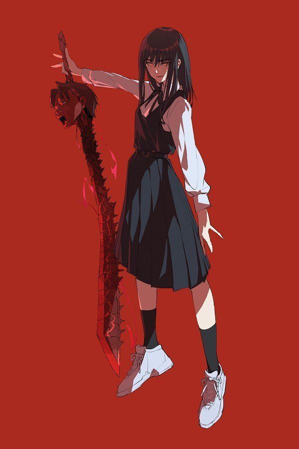 Chainsaw man Yoru Spinal Cord Sword Cosplay 3D print model_1