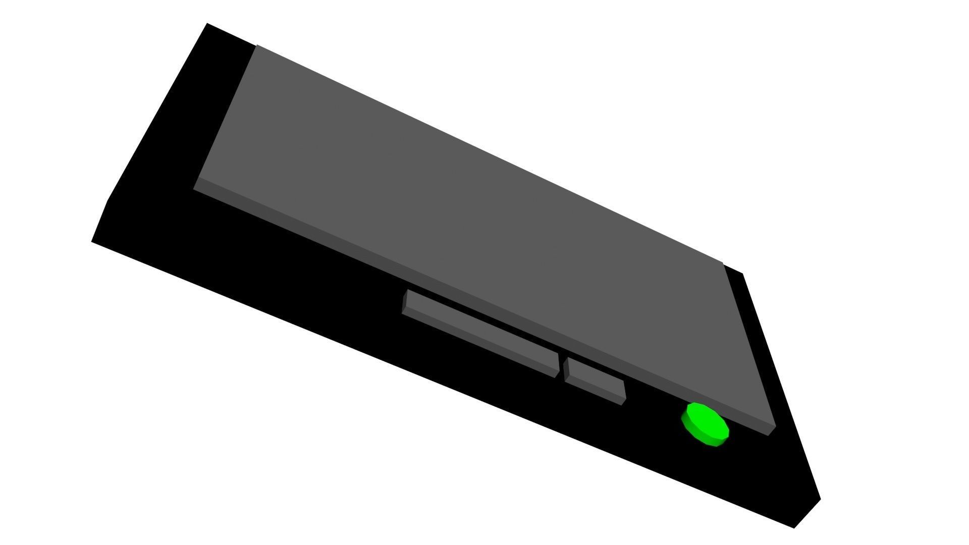 Low Poly Game Ready TV ON Low-poly 3D model_4