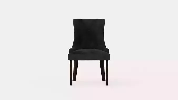 Victoria Armchair Velvet Gray Dark Brown