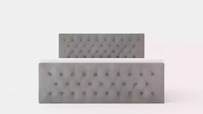 Velluto Complete Storage Bed 180x200 With Footboard Gray