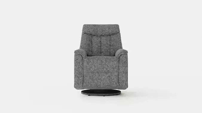 Umea Armchair Spin Swing Fabric Gray
