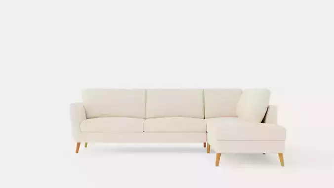 Trend Sofa 3 Seater With Chaise Lounge Right Beige