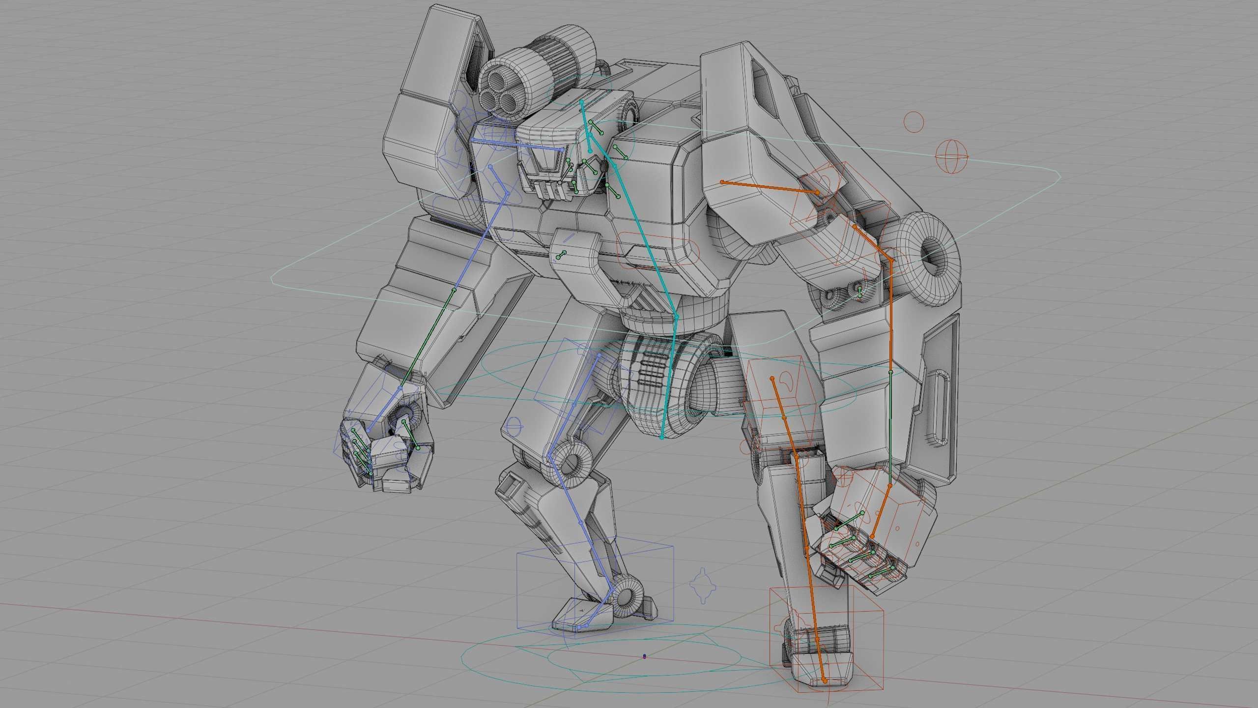 COMBAT DROID XARA  Rigged for Unreal Engine - Unity - MIXAMO 3D model_40
