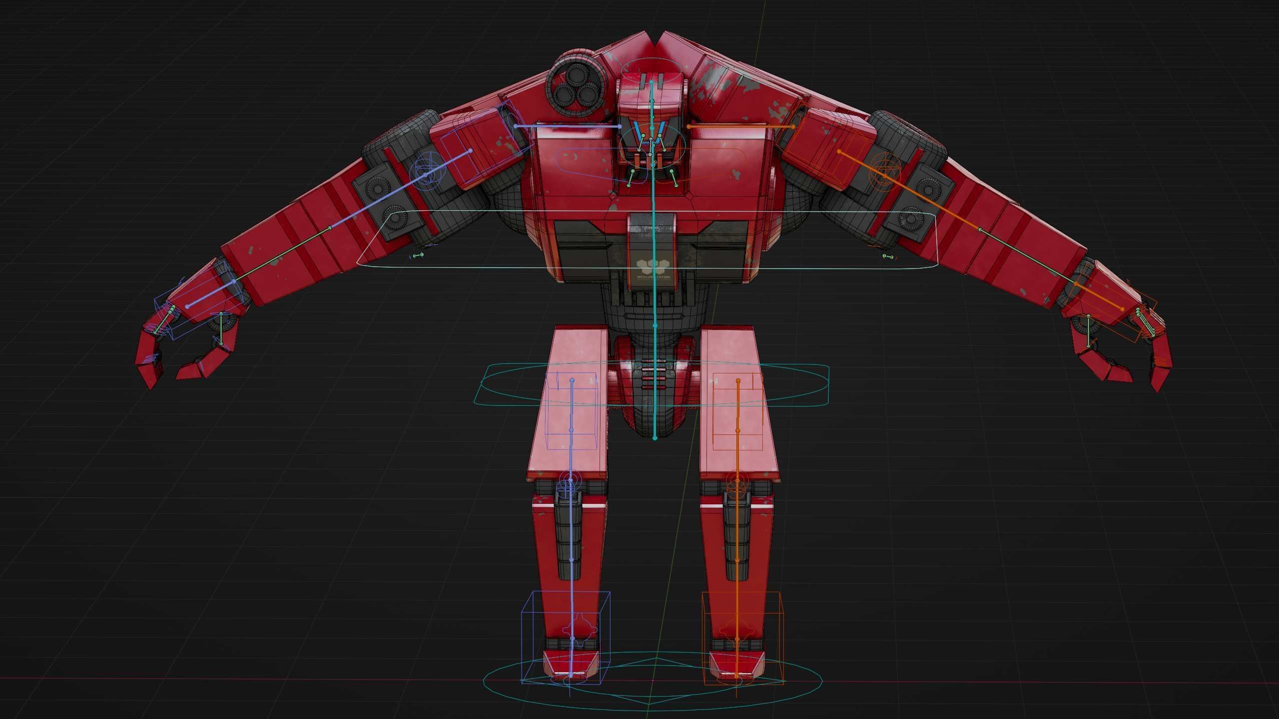 COMBAT DROID XARA  Rigged for Unreal Engine - Unity - MIXAMO 3D model_39