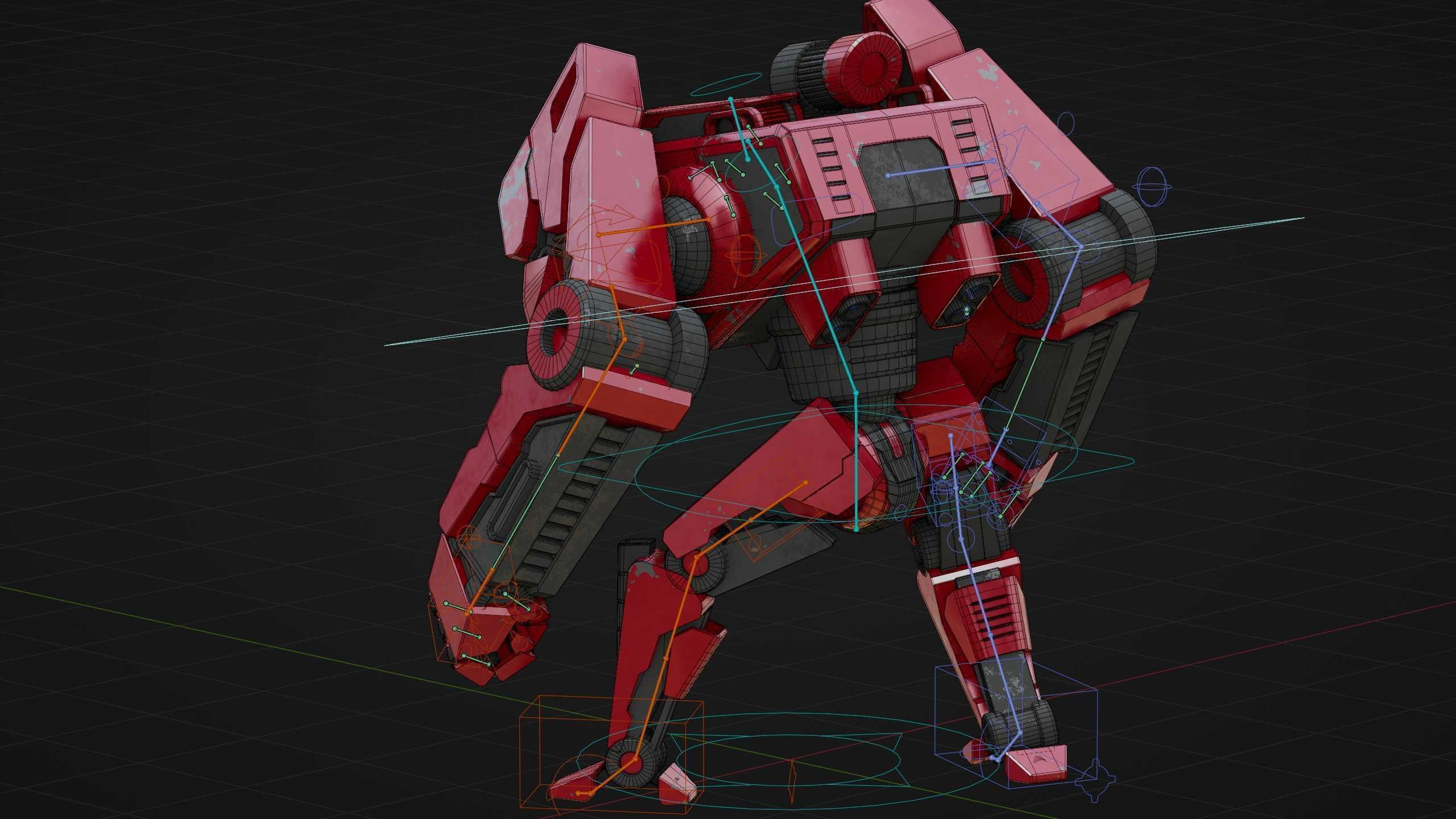 COMBAT DROID XARA  Rigged for Unreal Engine - Unity - MIXAMO 3D model_38