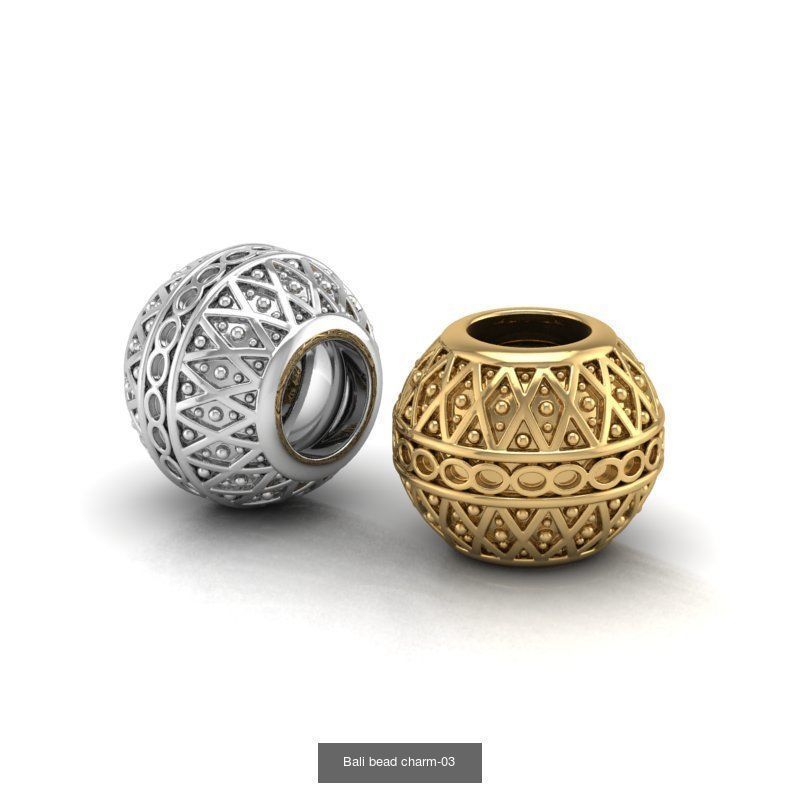 Bead charm  3D Model Collection_1