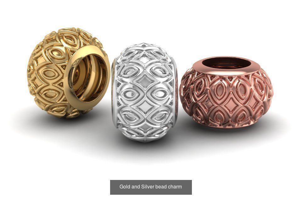 Bead charm  3D Model Collection_5