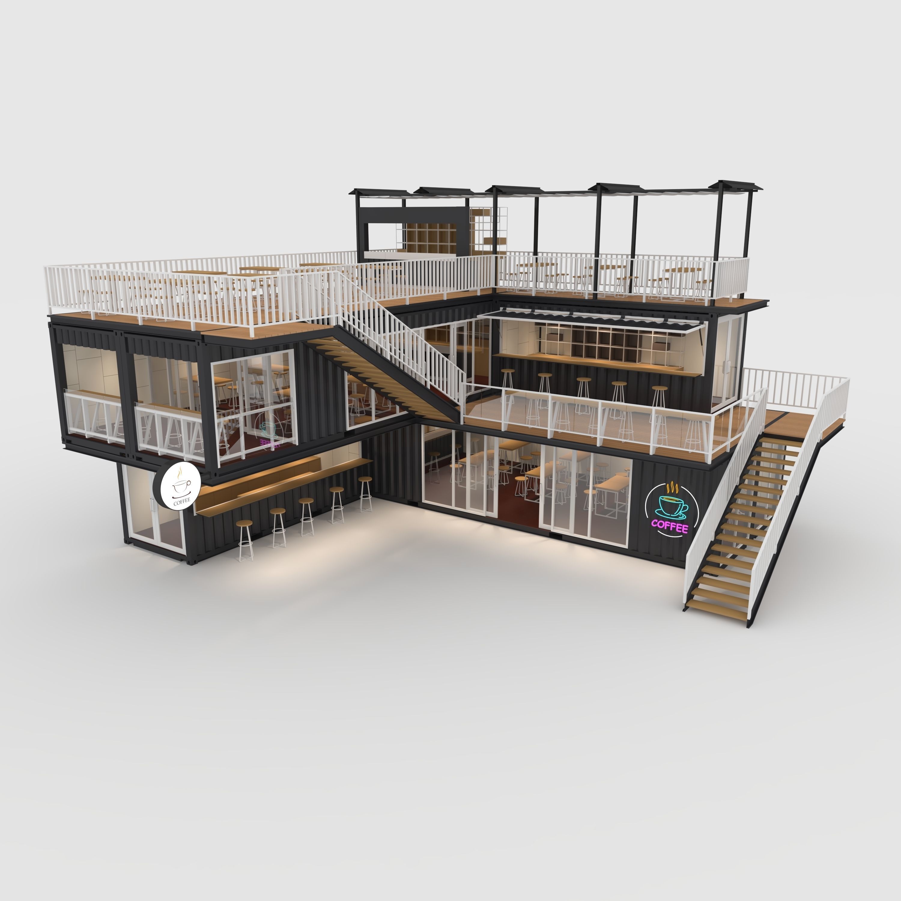 Container Cafe 11 3D model_6