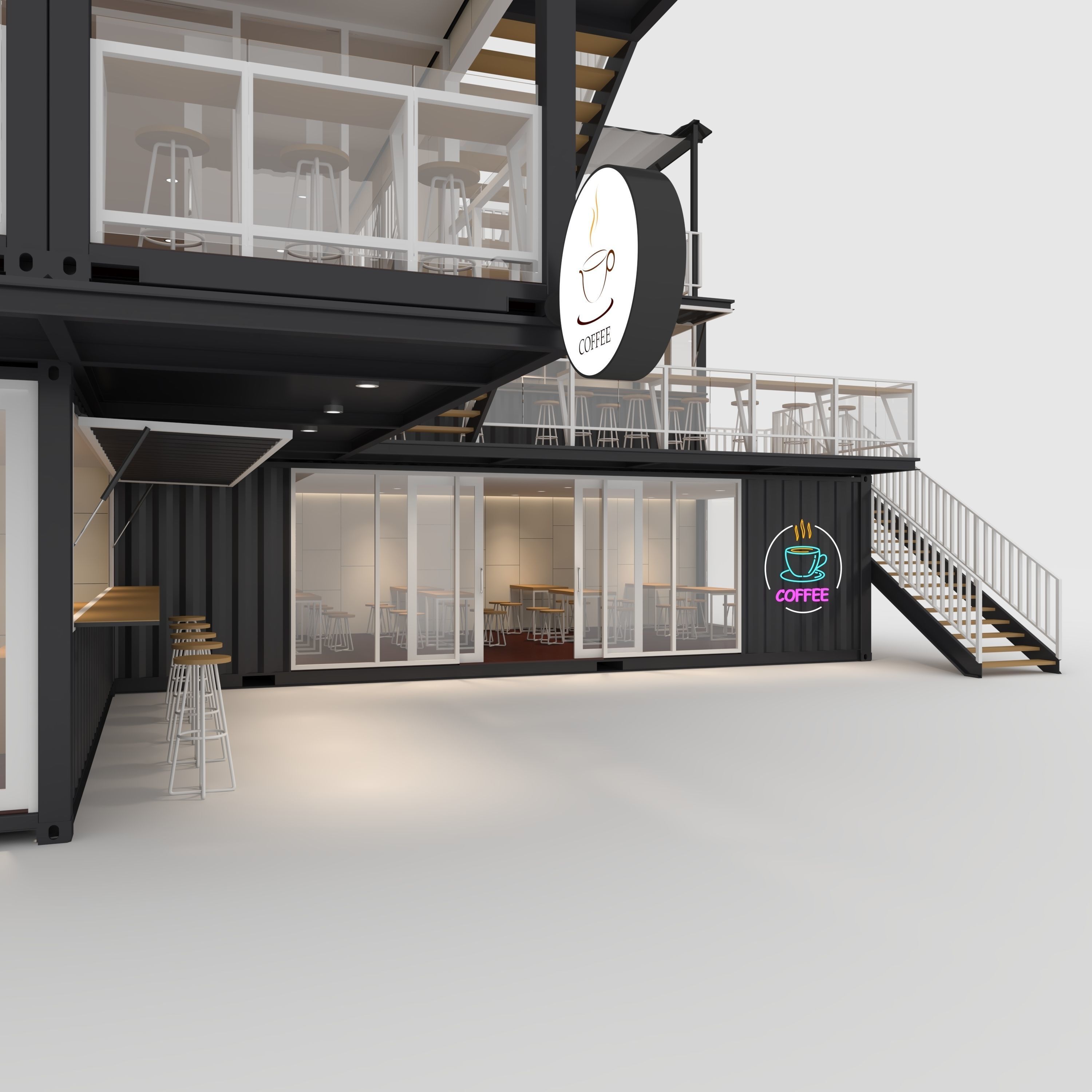 Container Cafe 11 3D model_14