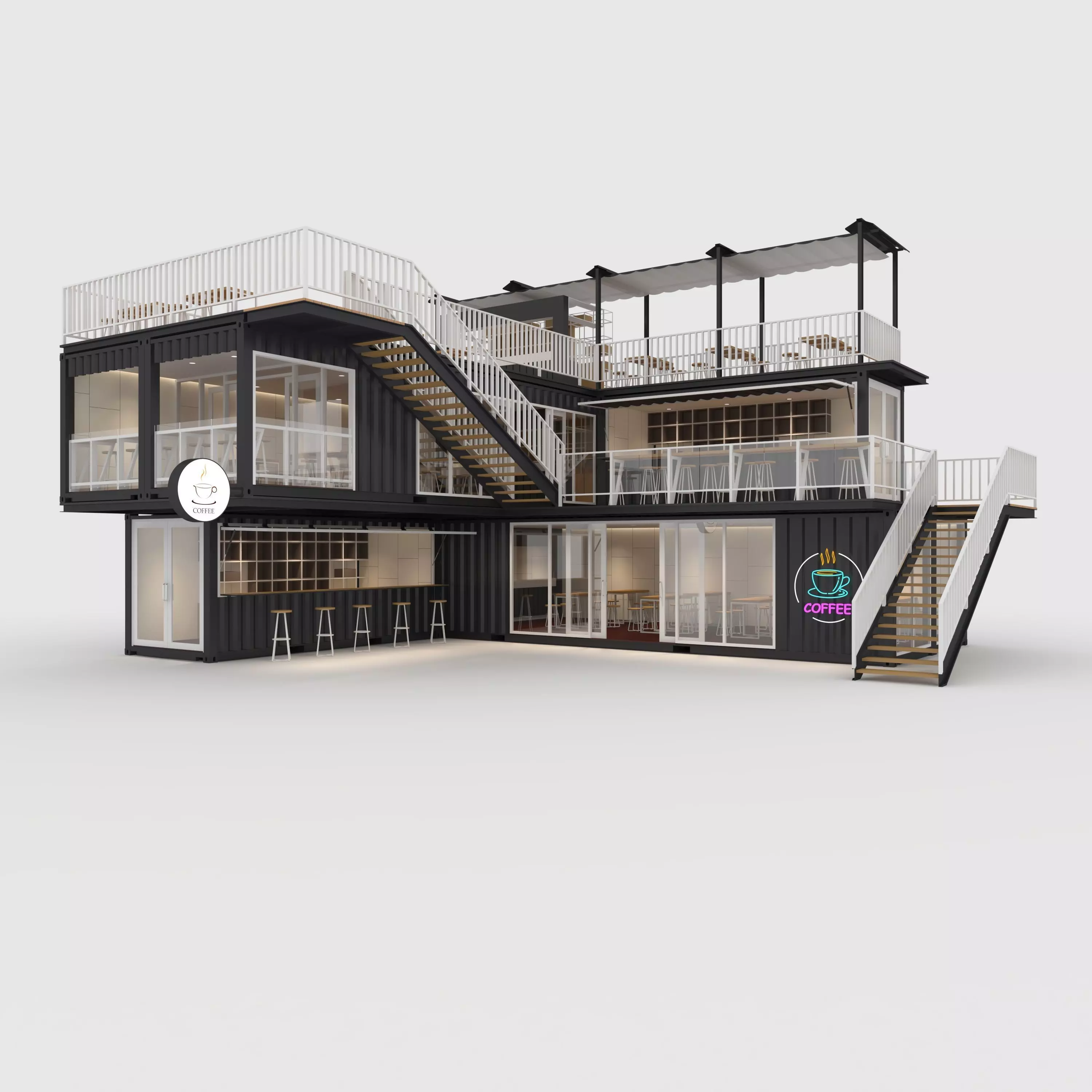 Container Cafe 11 3D model_0