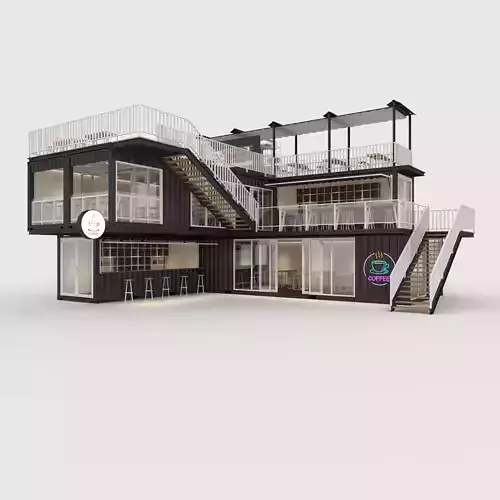 Container Cafe 11 3D model