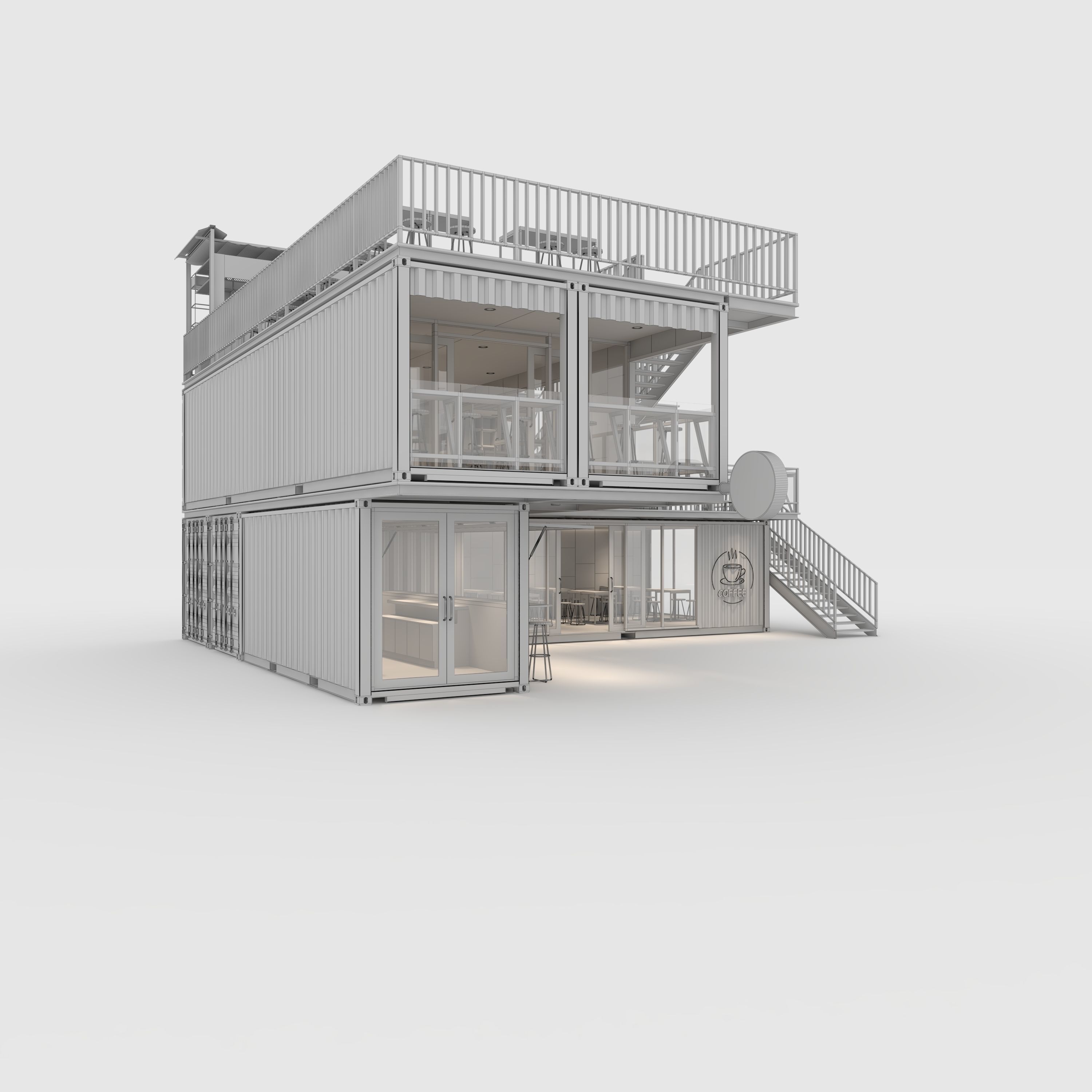 Container Cafe 11 3D model_5