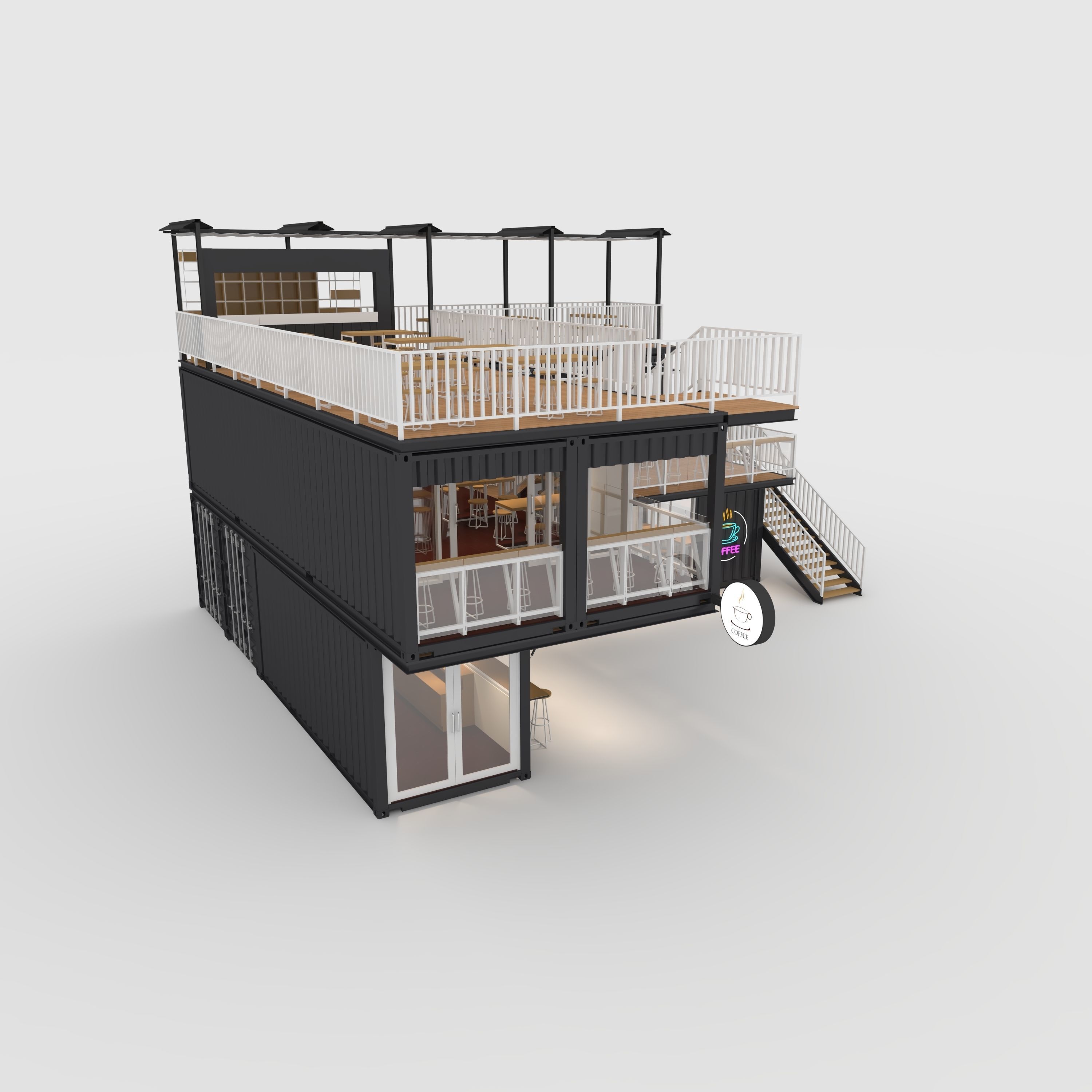 Container Cafe 11 3D model_10
