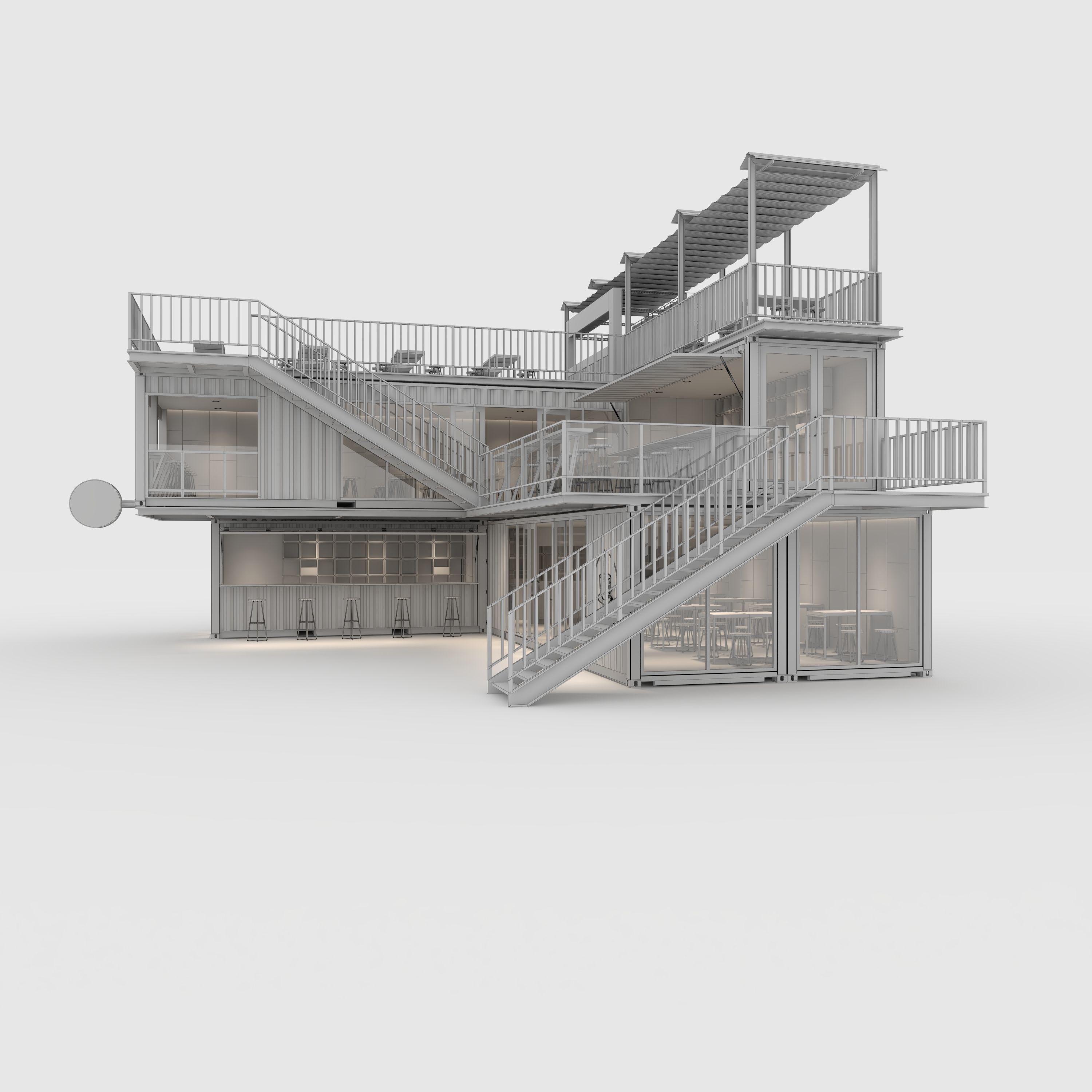 Container Cafe 11 3D model_3