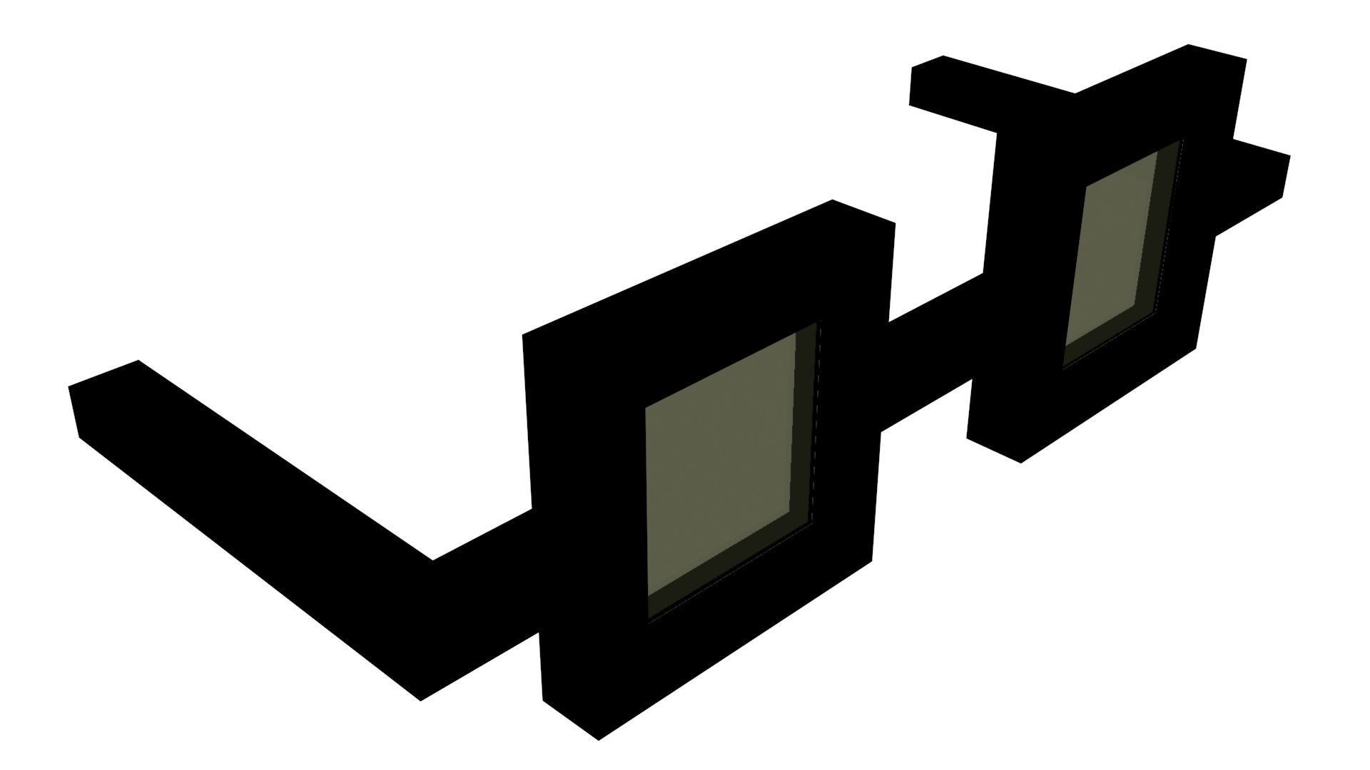 Low Poly Game Ready Sunglasses Low-poly 3D model_5