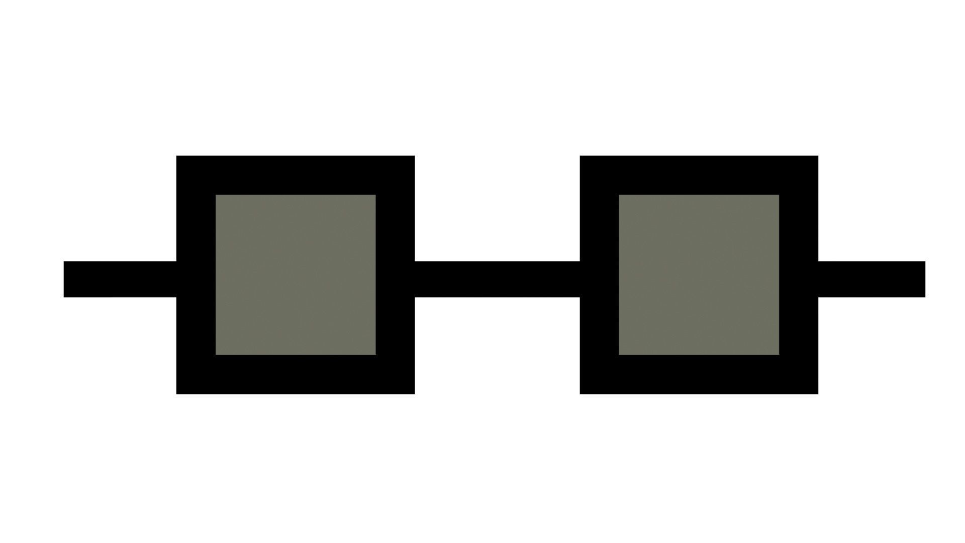 Low Poly Game Ready Sunglasses Low-poly 3D model_7