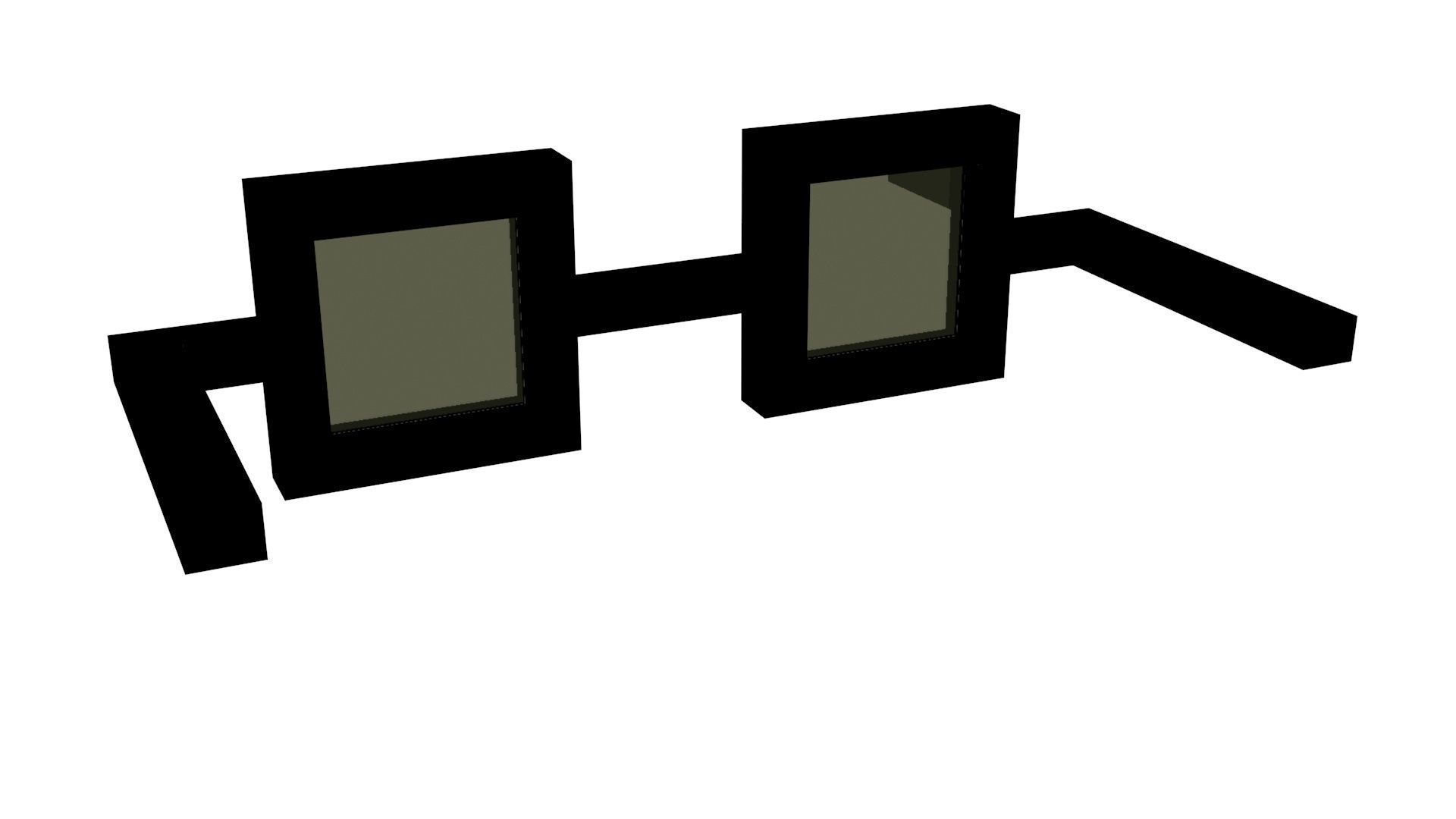 Low Poly Game Ready Sunglasses Low-poly 3D model_2