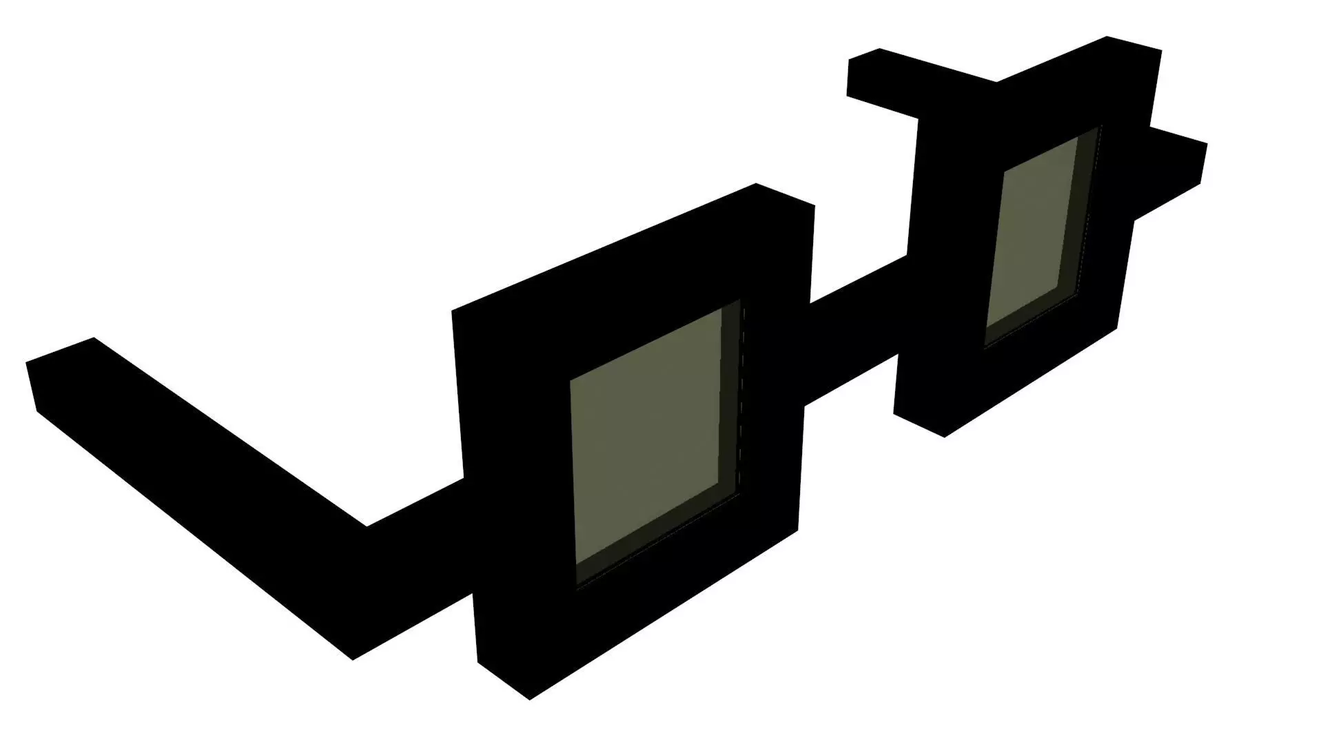 Low Poly Game Ready Sunglasses Low-poly 3D model_0