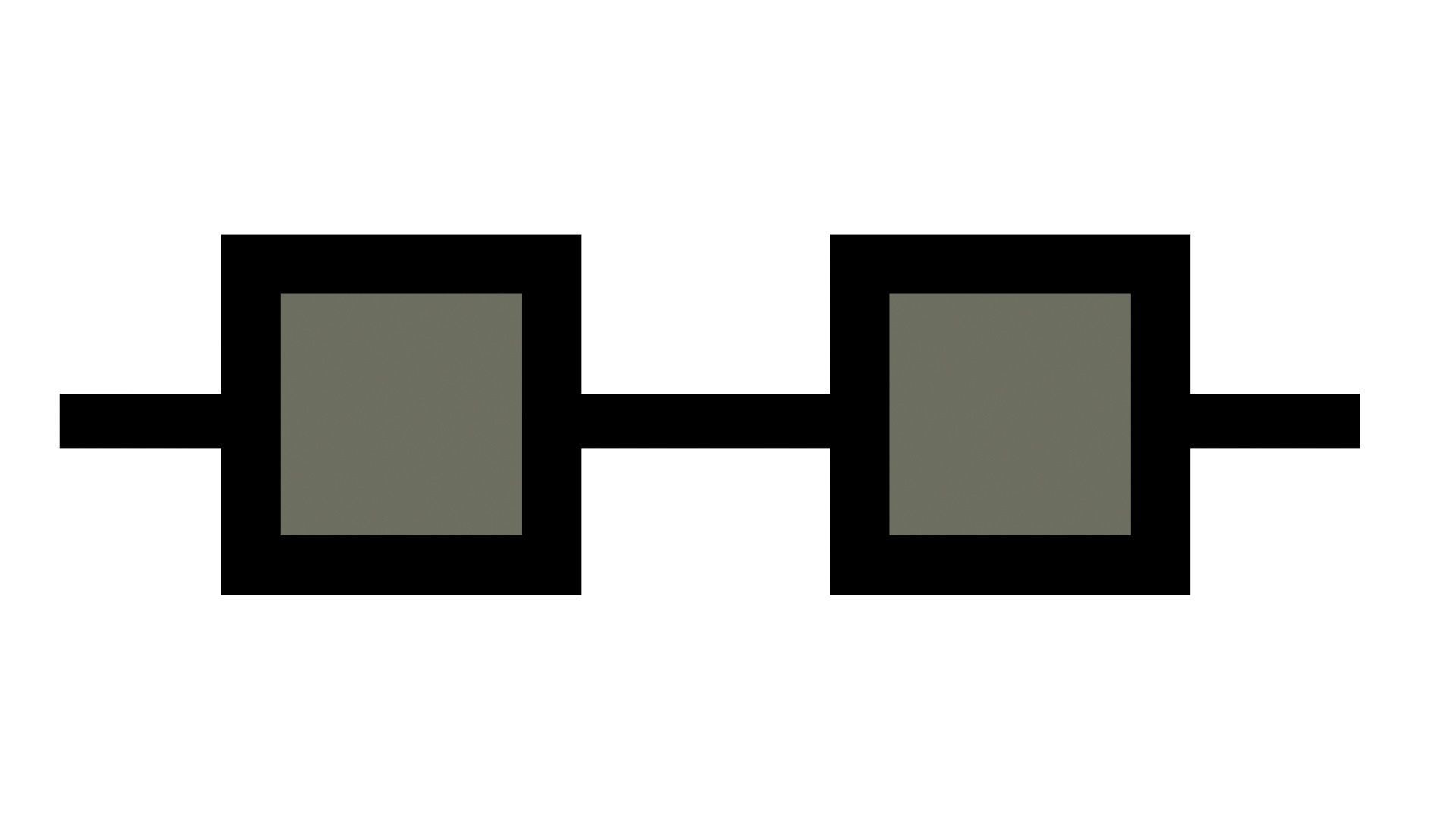 Low Poly Game Ready Sunglasses Low-poly 3D model_10