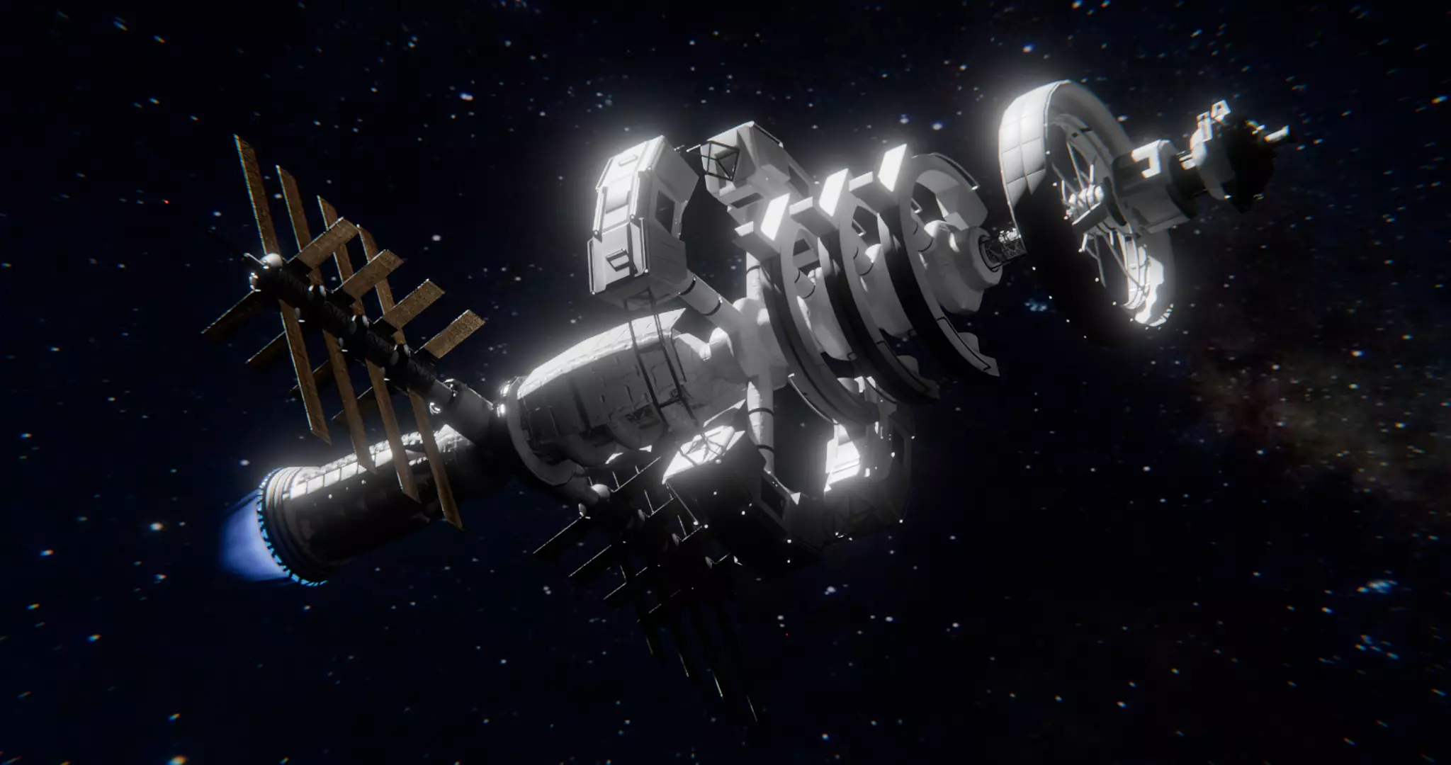 Space Station 3D Model 3D model