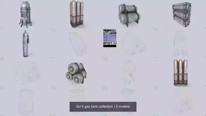 Sci fi gas tank collection