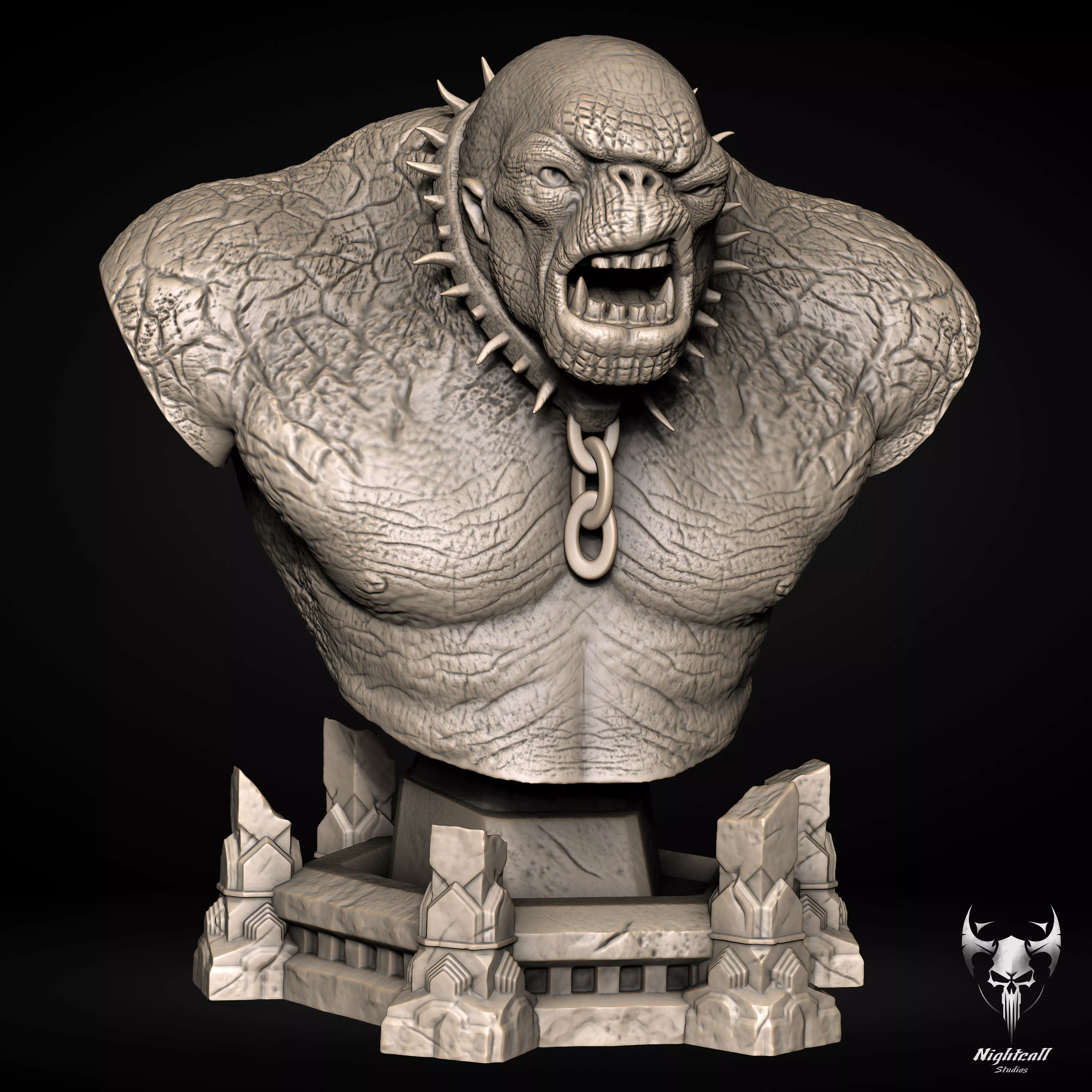 Lord of the Rings Cave Troll Fan Art 3D Print Model 3D print model_2