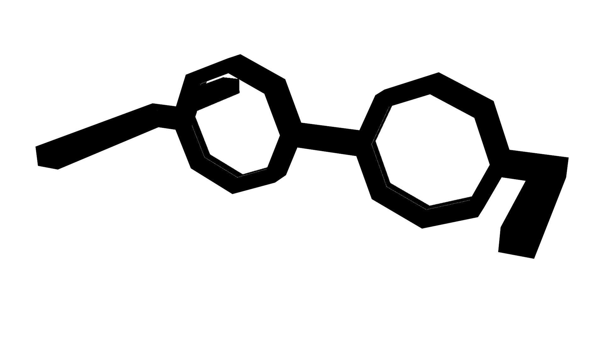 Low Poly Game Ready Glasses Low-poly 3D model_3