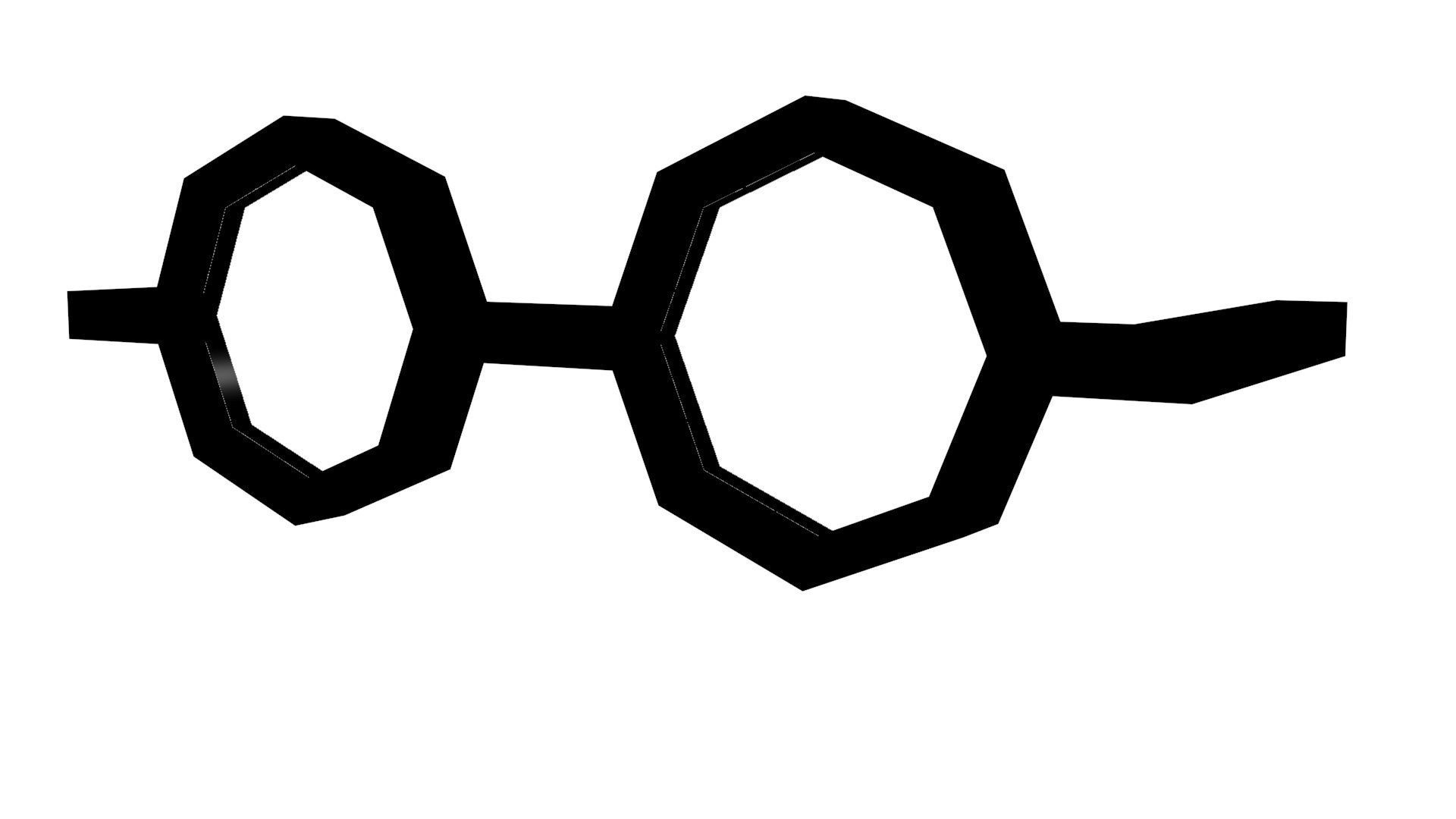 Low Poly Game Ready Glasses Low-poly 3D model_1