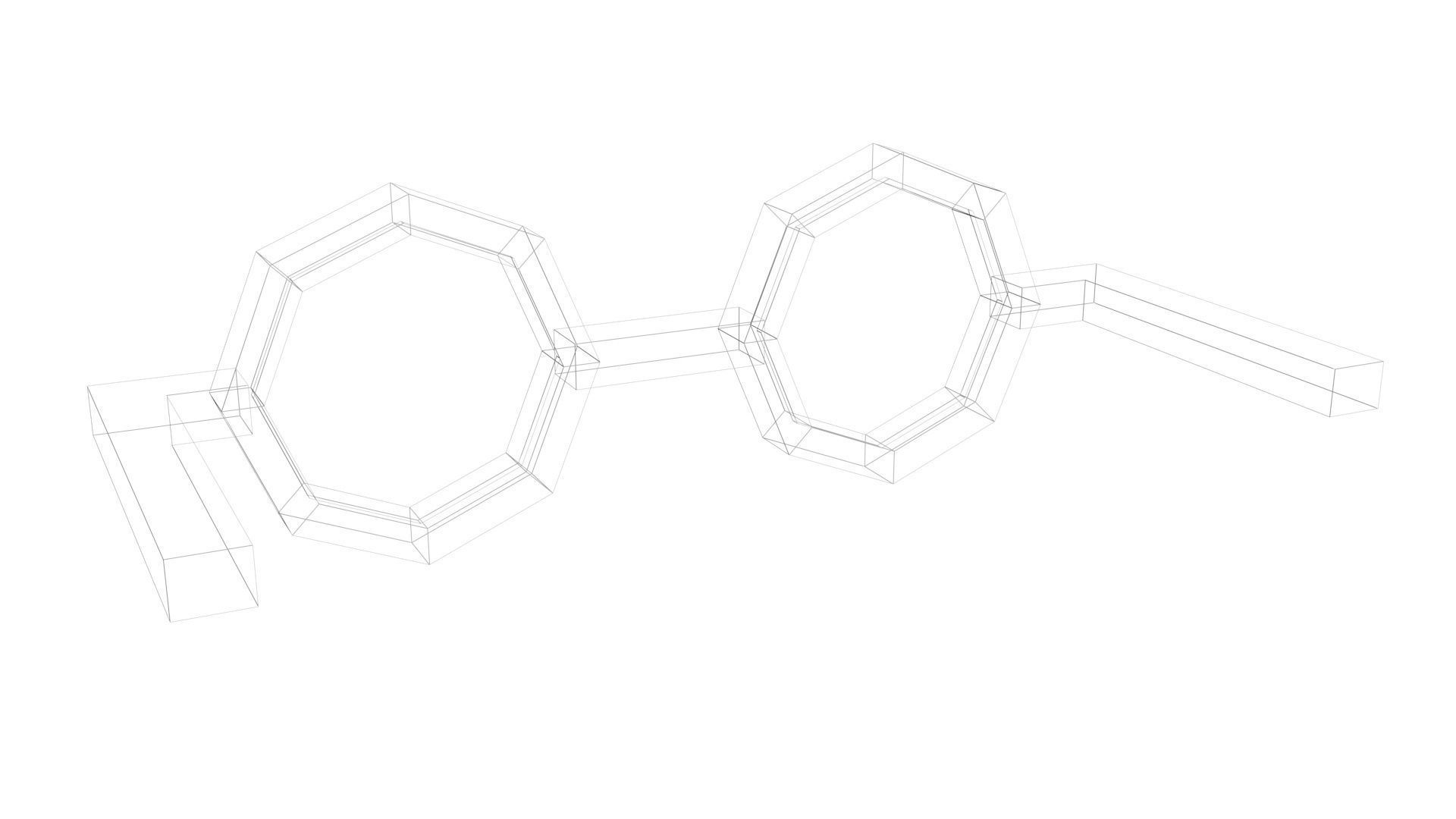 Low Poly Game Ready Glasses Low-poly 3D model_13