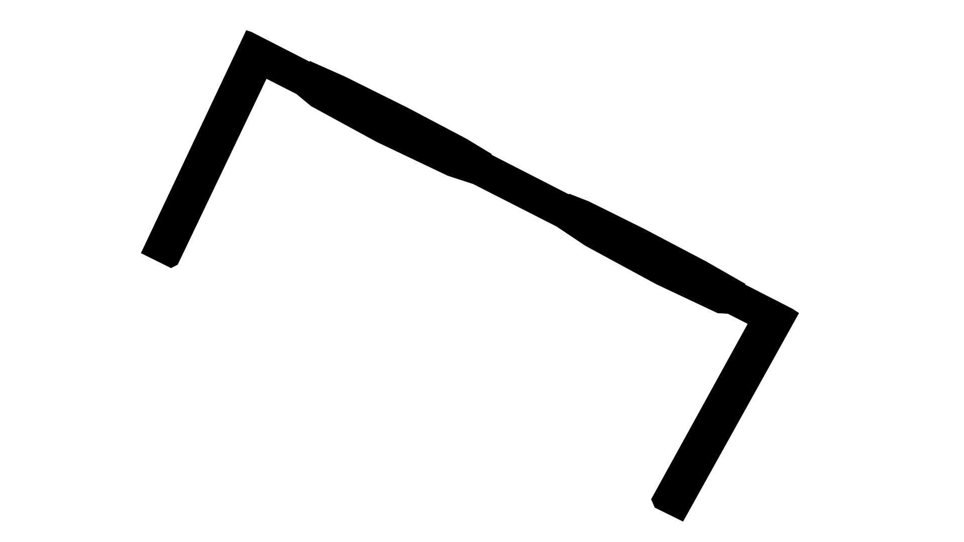 Low Poly Game Ready Glasses Low-poly 3D model_4