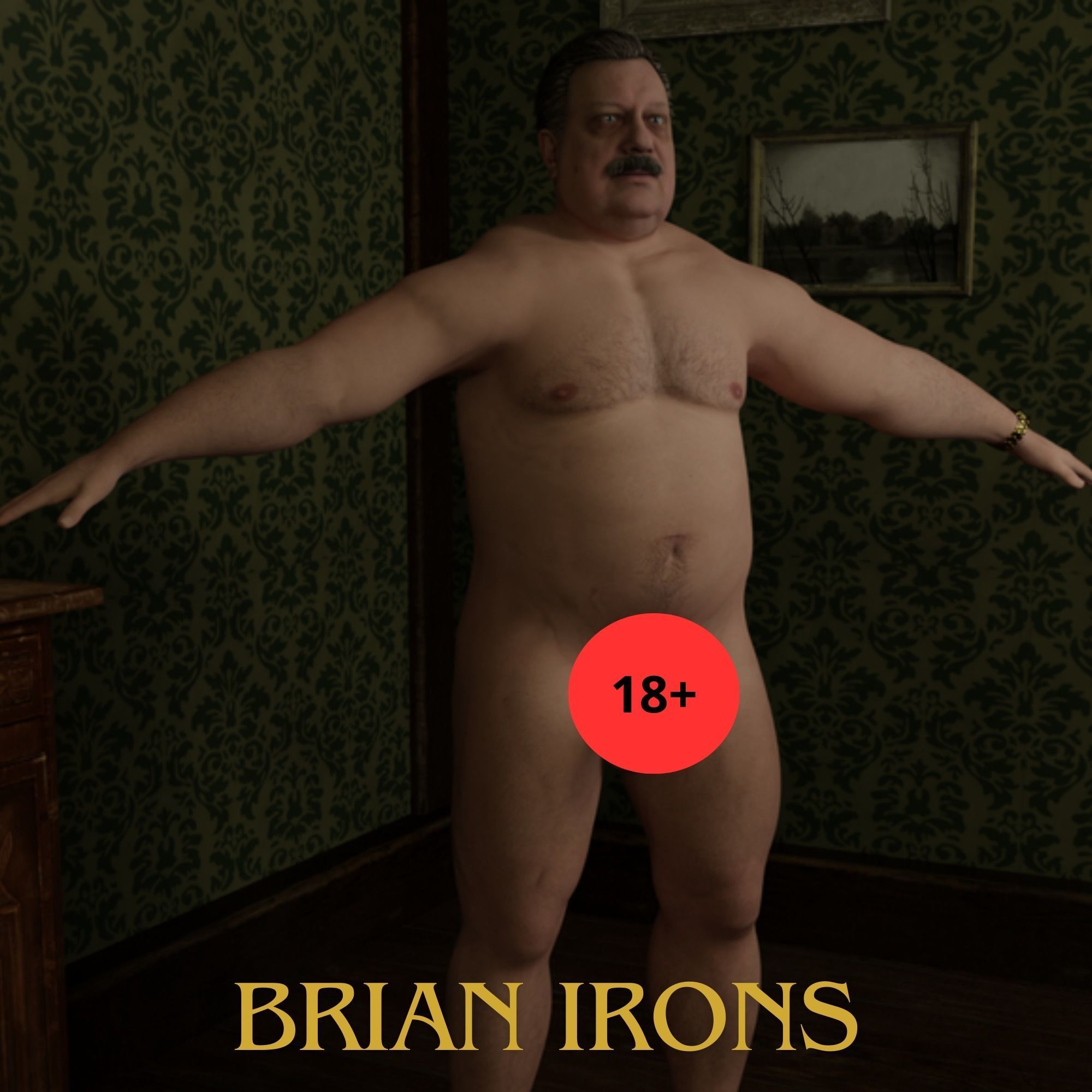Brian Irons Rigged 3D model_1