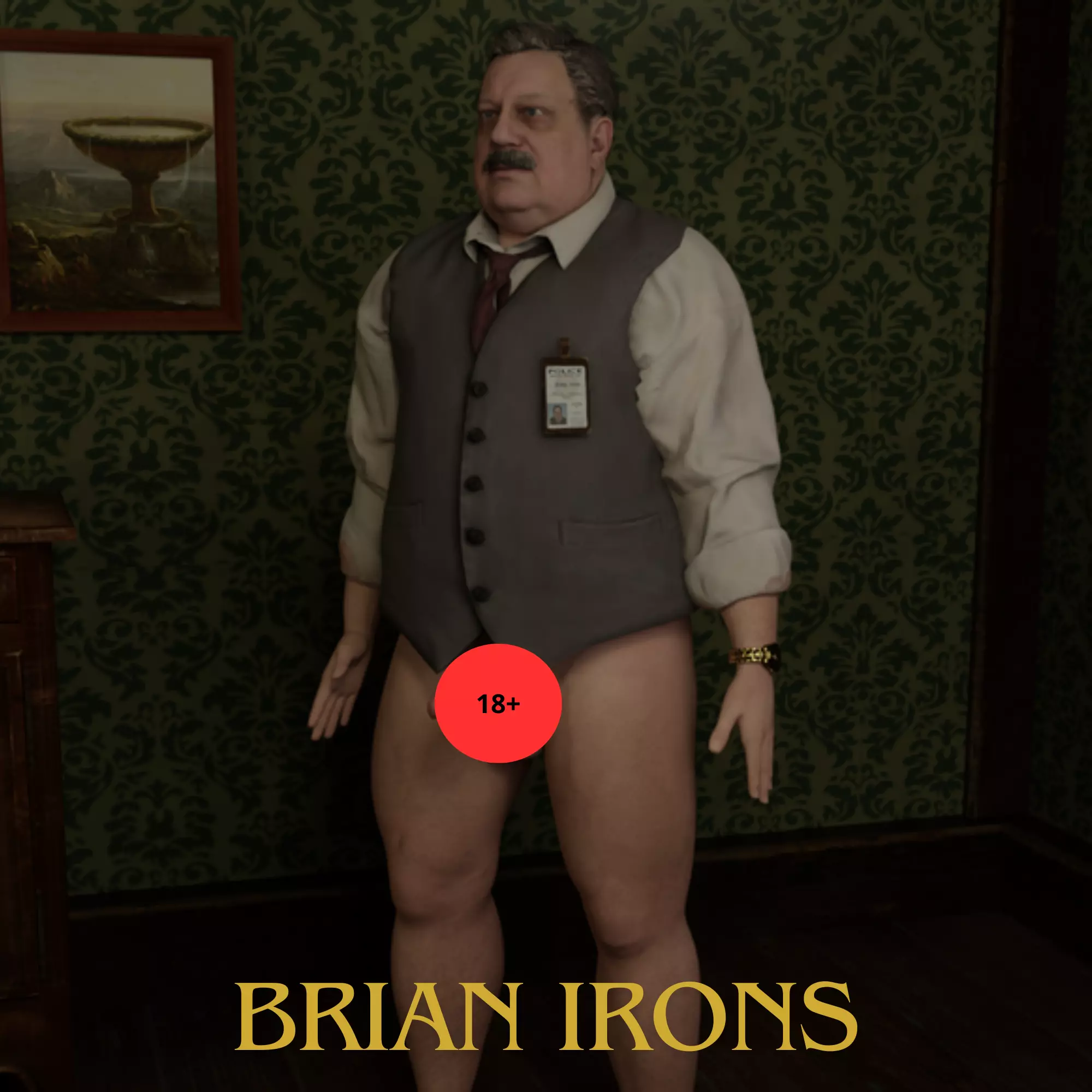 Brian Irons Rigged 3D model_0