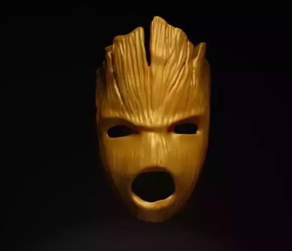 Angry Baby Groot Cosplay Face Mask